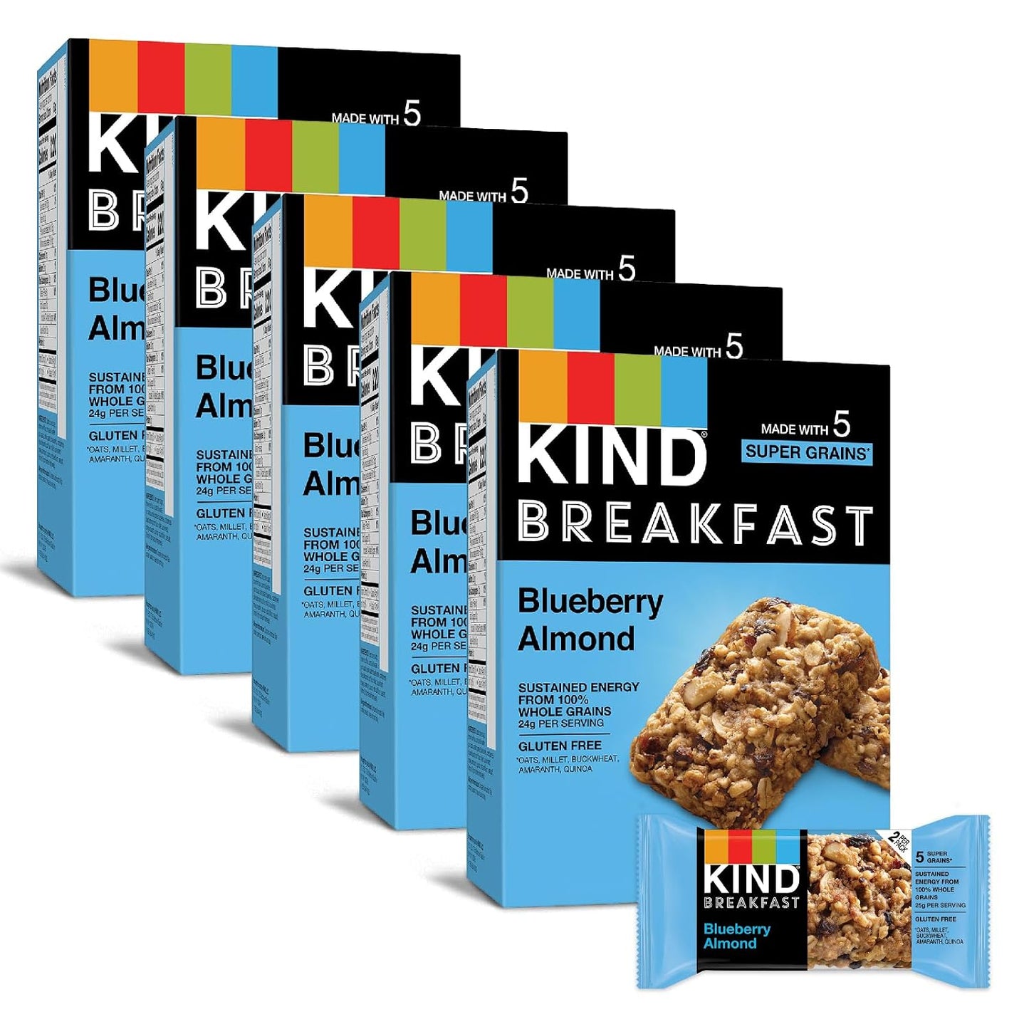 KIND Breakfast Protein Bars, Peanut Butter Banana Dark Chocolate, Gluten Free, Low Sodium, 30 Count