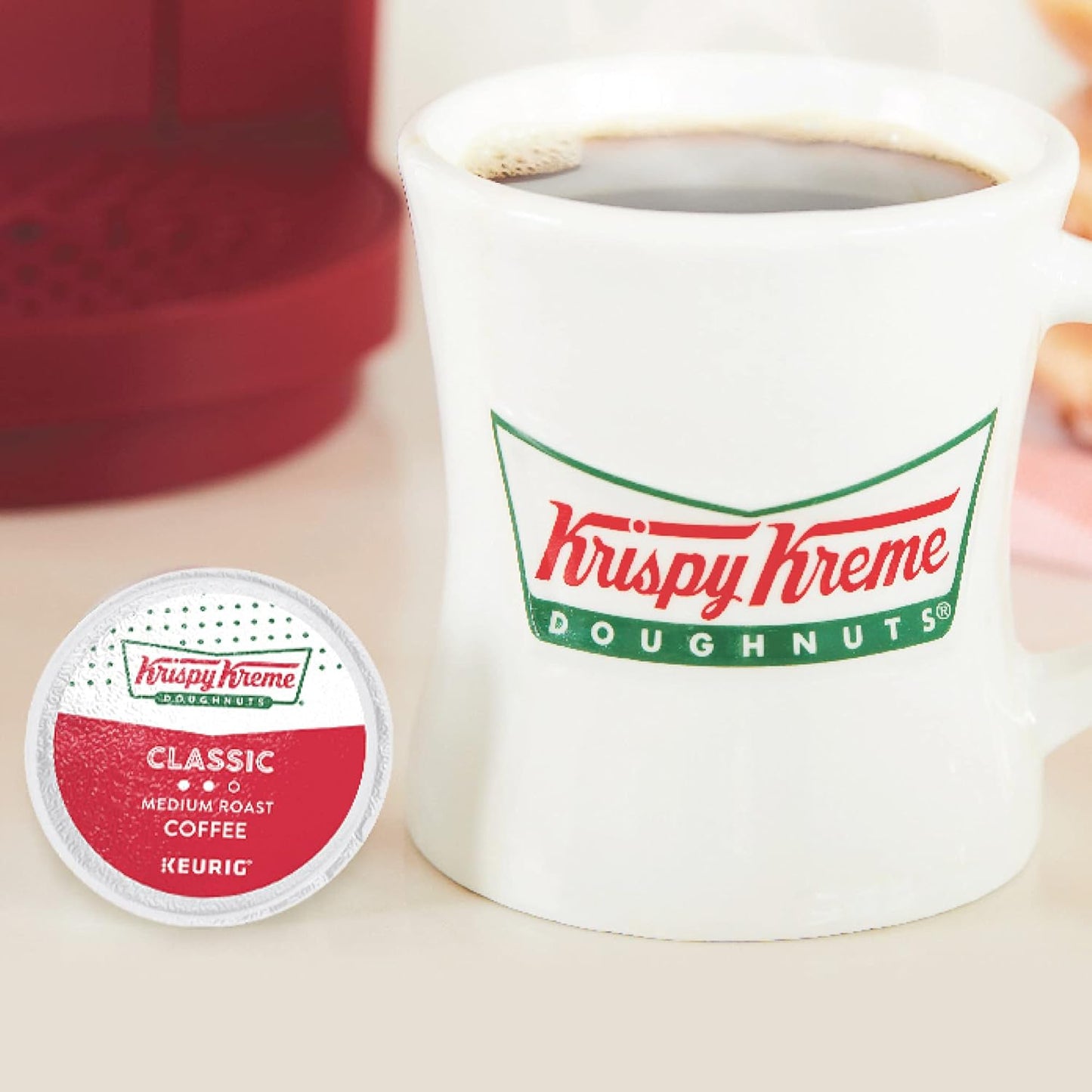 Krispy Kreme Classic Medium Roast Coffee K-Cup Pods 48 Count