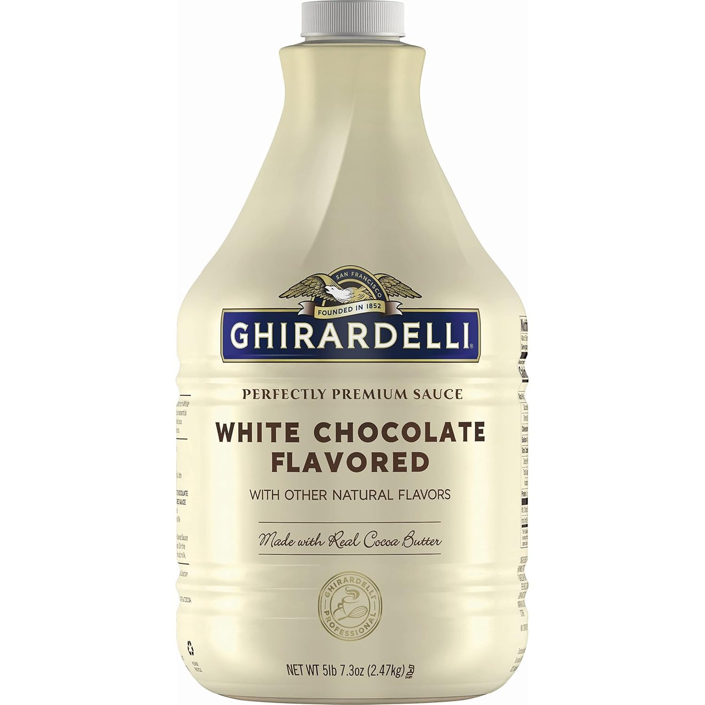 Ghirardelli premium sauce net wt 5 lb, 7.3 Oz, Chocolate, 87.3 Oz