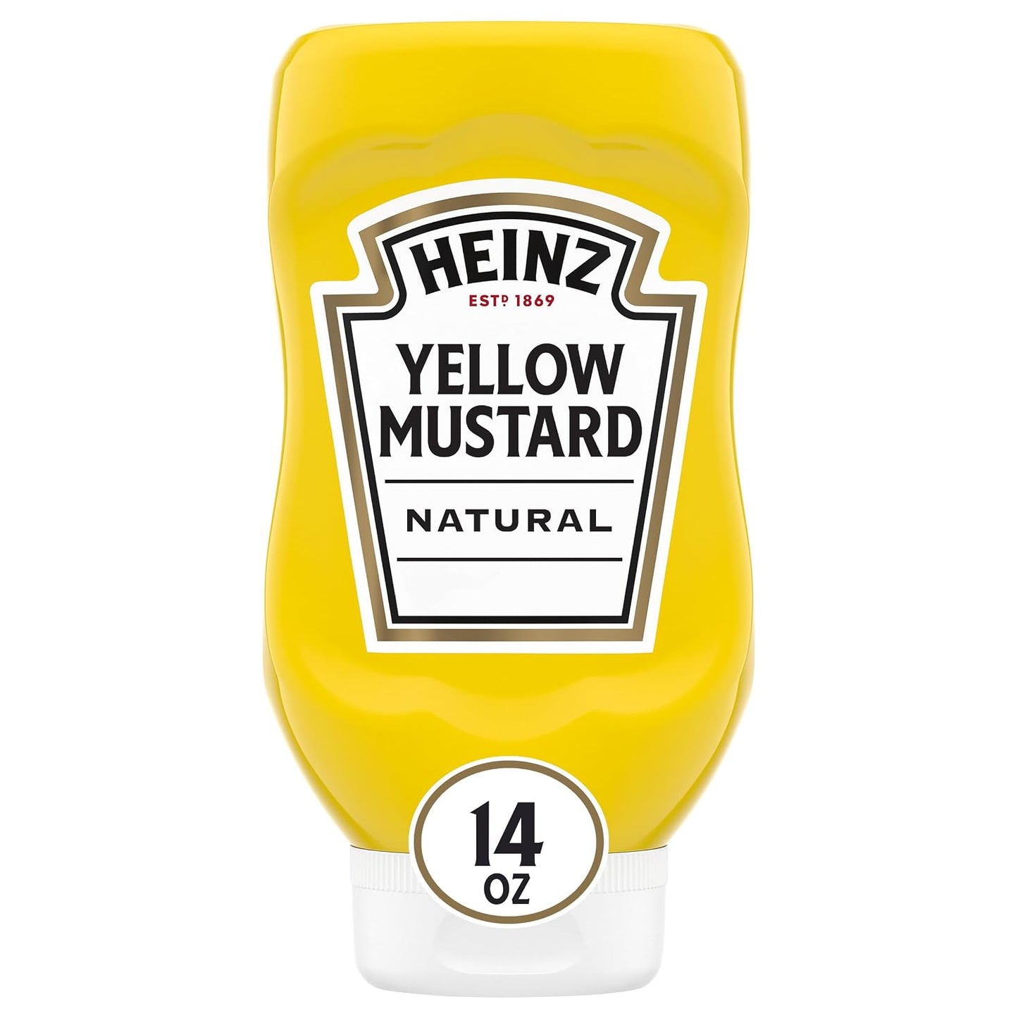 Heinz Yellow Mustard - 20 oz Bottle - Thick, Tangy Flavor, Kosher, SNAP Eligible