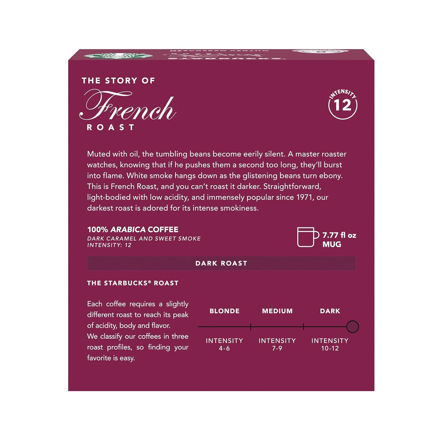 Starbucks by Nespresso Vertuo French Roast Dark Roast Coffee Pods 32-count