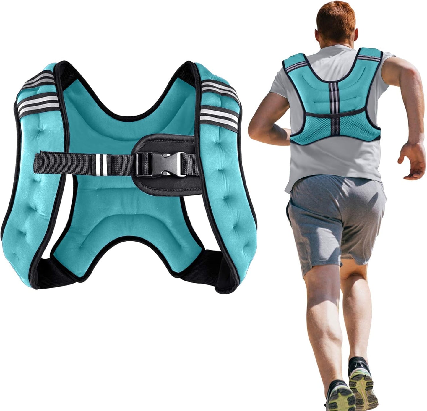Henkelion Weighted Vest for Men, Women & Kids - Adjustable Weight Vest for Running, Training, Jogging, Walking