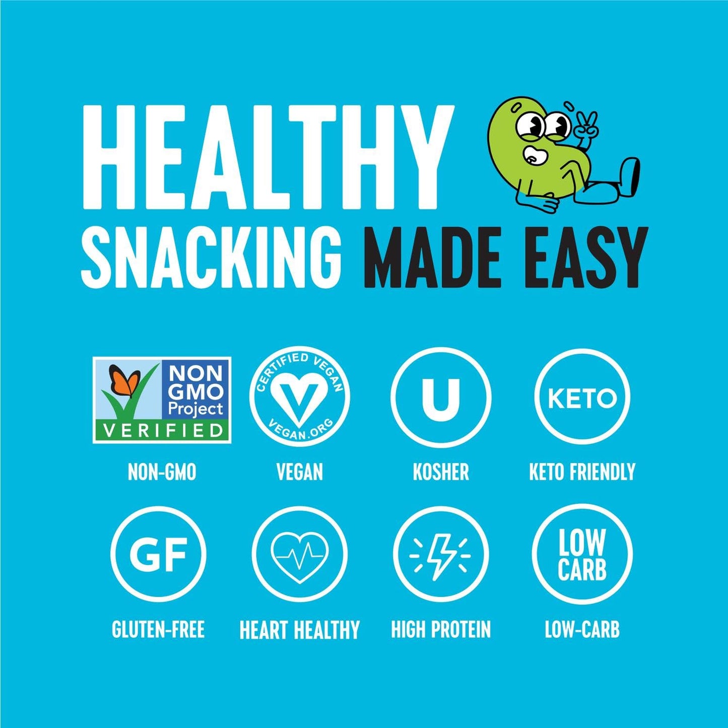 Crunchy Roasted Edamame Variety Pack for Adults and Kids