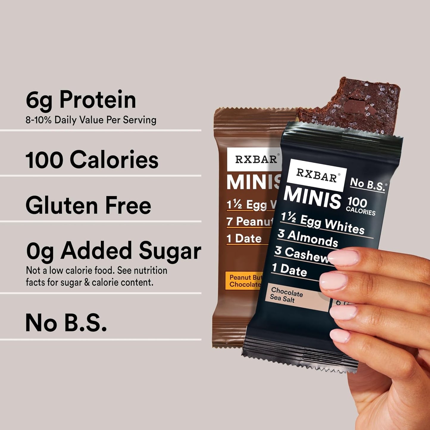 RXBAR Minis Protein Bars Variety Pack 8 Count 7.3oz Box