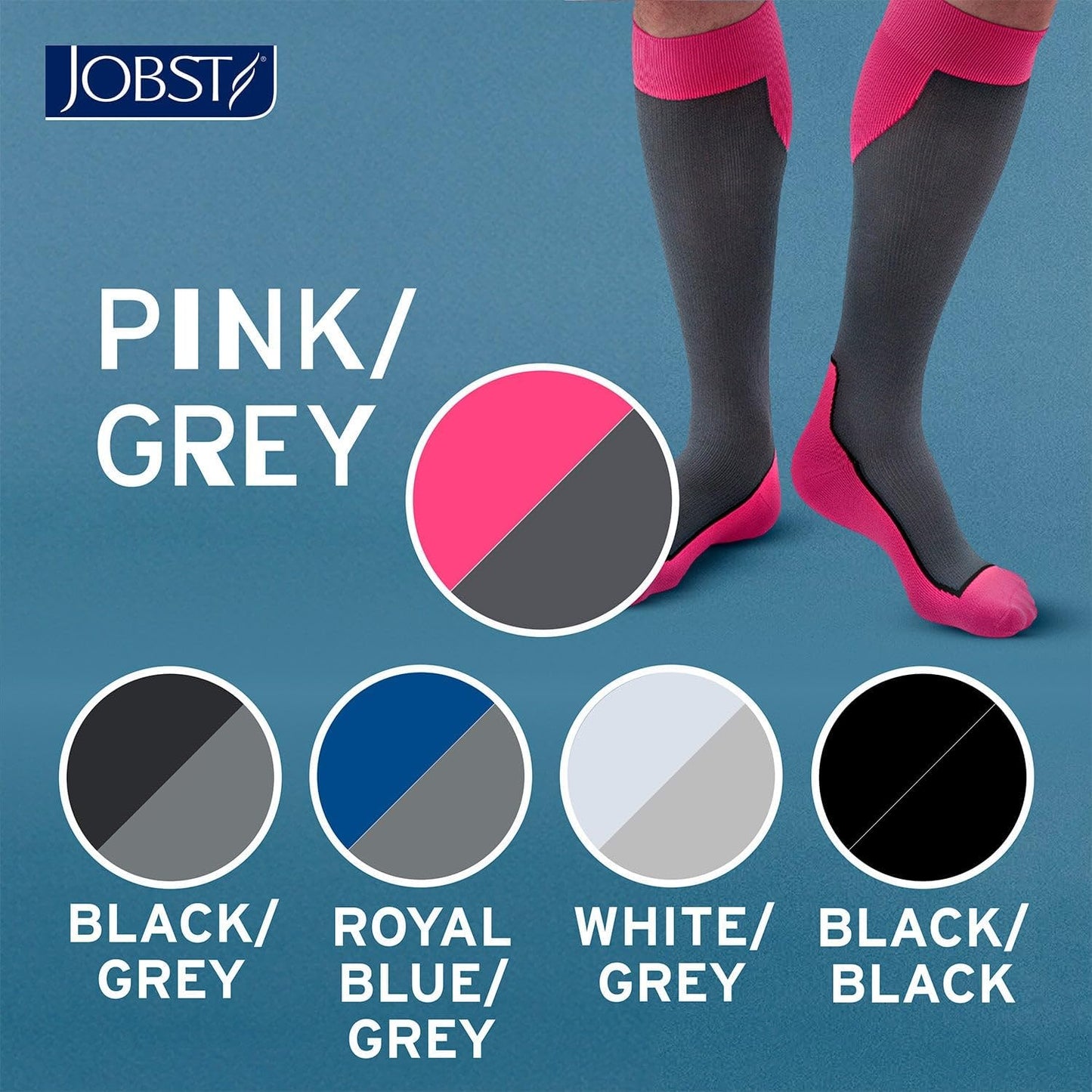 JOBST Sport 20-30 mmHg Knee High Compression Socks