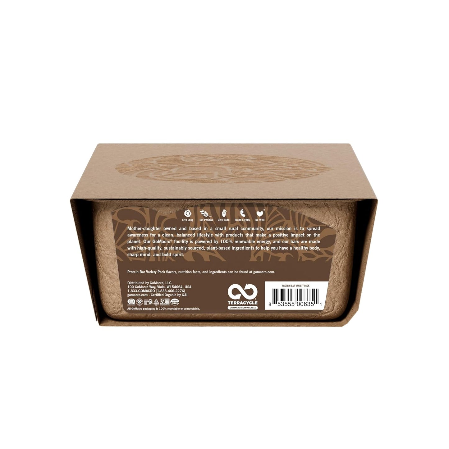 Organic Vegan Protein Bar Variety Pack 12 Count 2.3-2.4 Ounce Bars