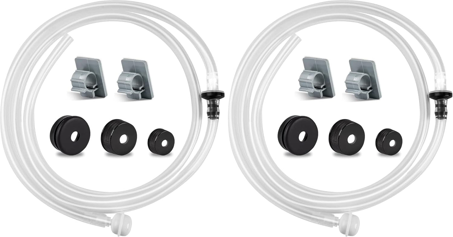 Yofidra Sink Soap Dispenser Extension Kit: Under Sink Dish Soap Dispenser with 47" Tube Hose and Check Valve for Prevent Backflow Countertop Kitchen Sink Accessories