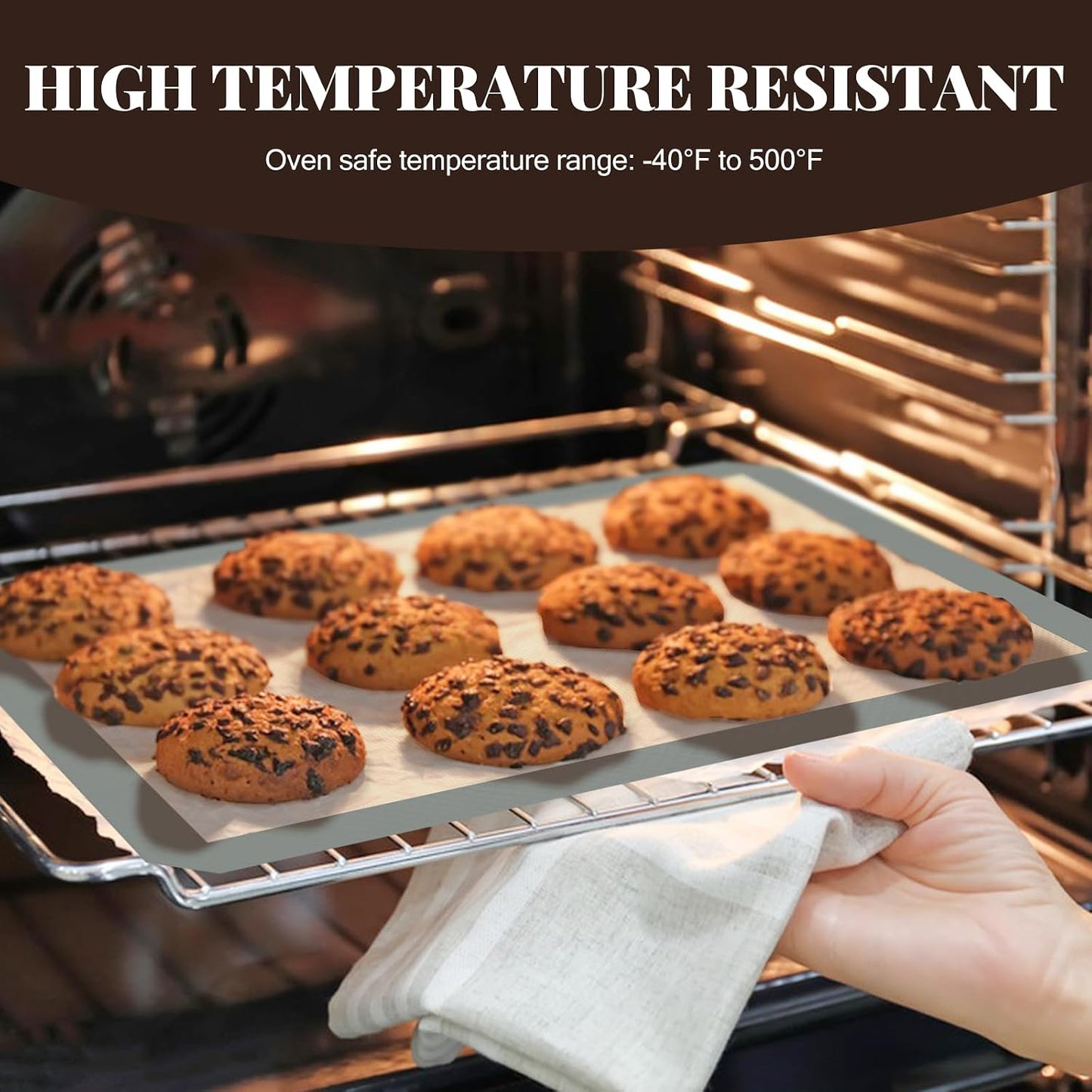 Koolstuffs Silicone Baking Mat, Nonstick and Reusable, 3 Pack | Dishwasher Cleanup, Less Need for Oil, Cooking Spray, No Parchment, Half and Quarter Sheet Sizes, Cookies, Bread, Pastries