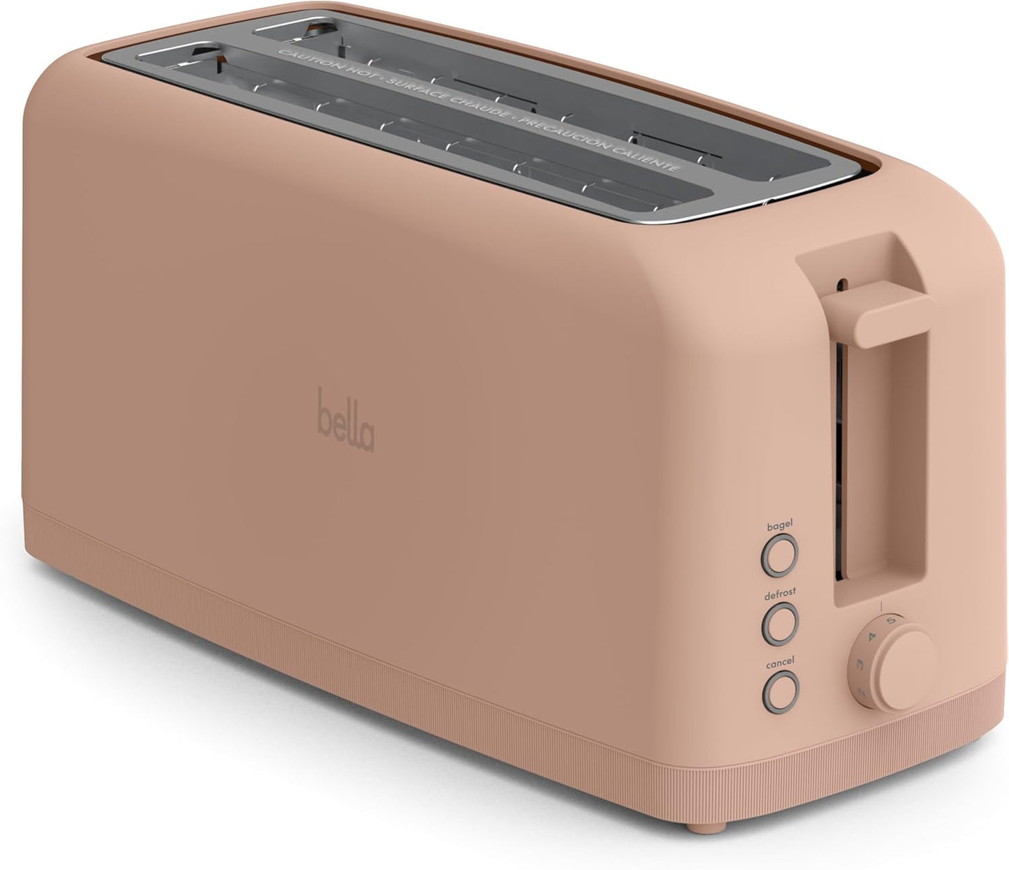bella 2 Slice Slim Toaster, Fits-anywhere™ Kitchenware, 6 Setting Shade Control with Reheat & Cancel Buttons, Fits Sourdough, 10” Long Slot, Anti Jam & Auto Shutoff, 900 Watt, Surf