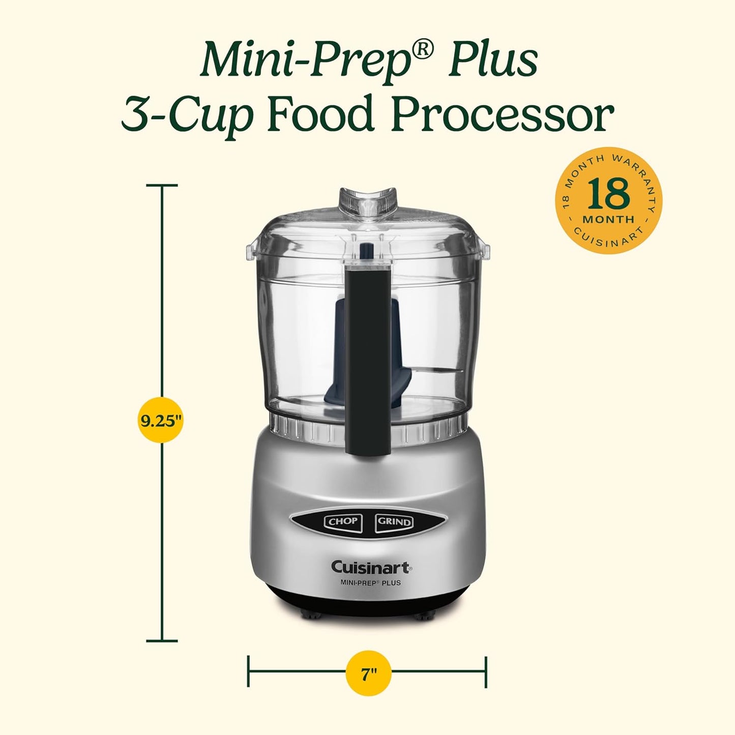 Cuisinart Mini Food Processor, Reversible Blade, 24-Ounce Capacity