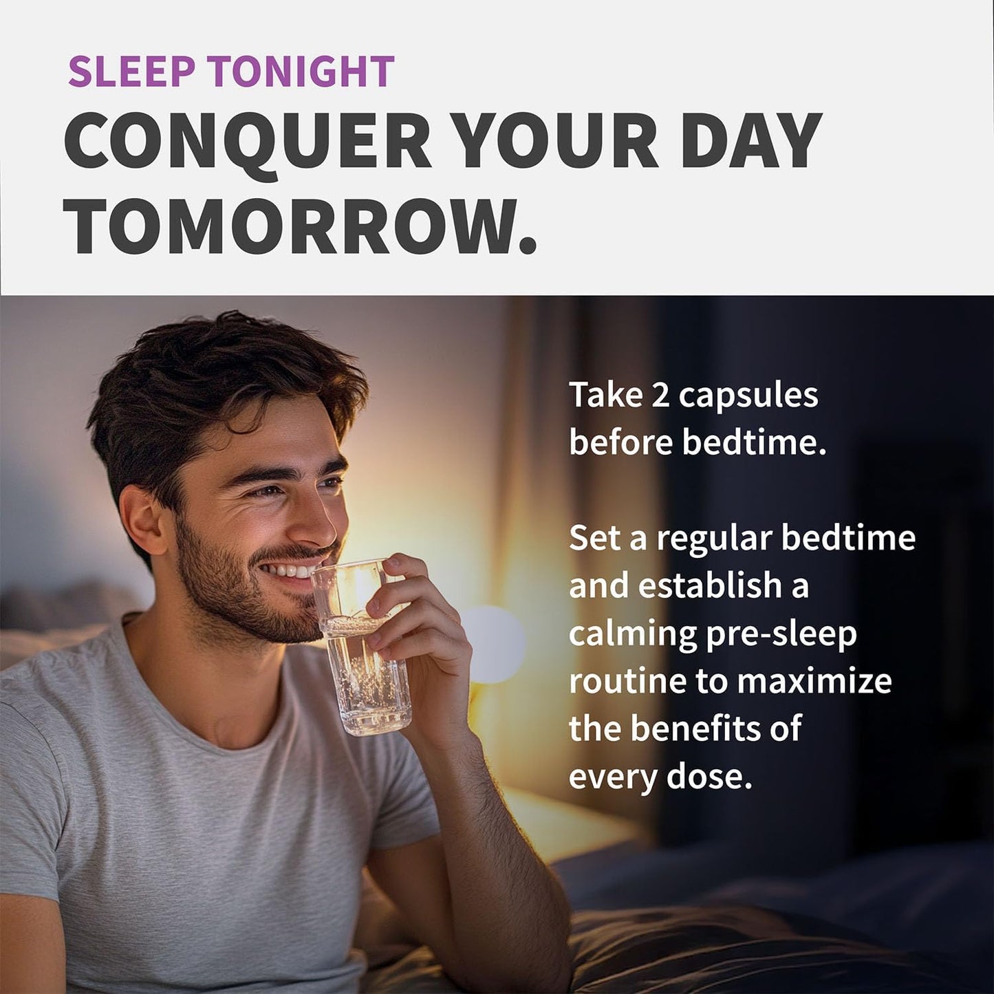 12-in-1 Melatonin Sleep Capsules - Natural Sleep Aids for Adults with Melatonin 5mg and Magnesium Glycinate 500mg, Sleep Aid with Ashwagandha, L Theanine, Valerian Root, GABA, 5-HTP (90ct, Pack of 1)