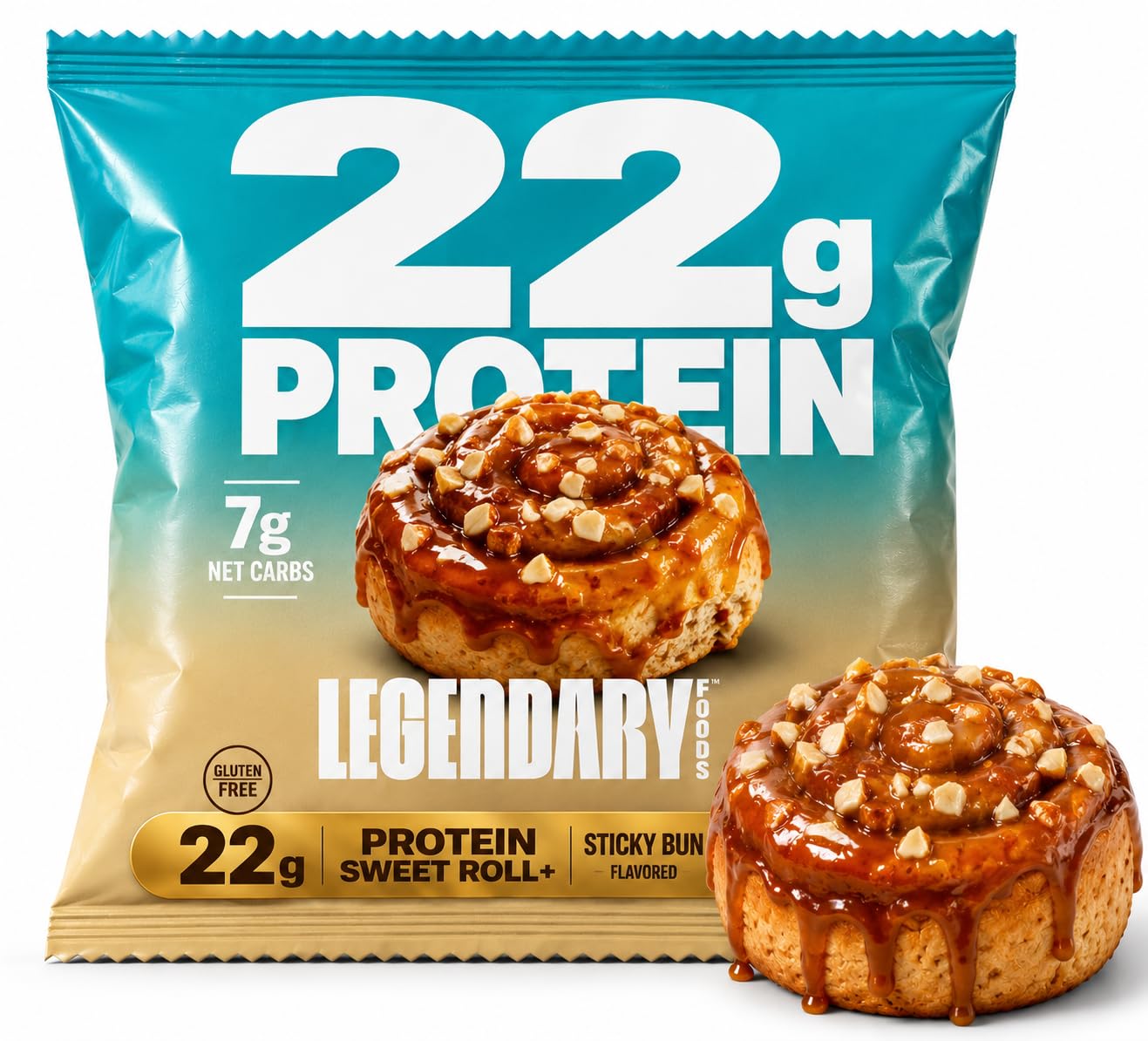 Glazed Vanilla Protein Donuts with 22g Protein, Zero Sugar, Gluten Conscious, Low Carb, Keto Suitable, 8 Pack