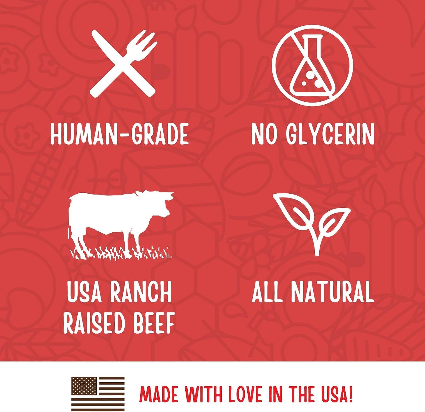 Full Moon Beef Jerky Dog Made in USA Grain Free 11 oz