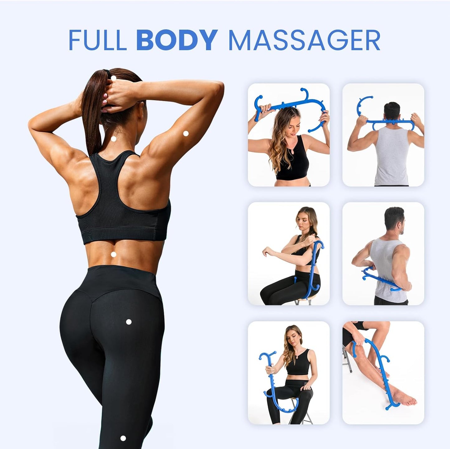 Ranarose Deep Tissue Back & Neck Massager - Black