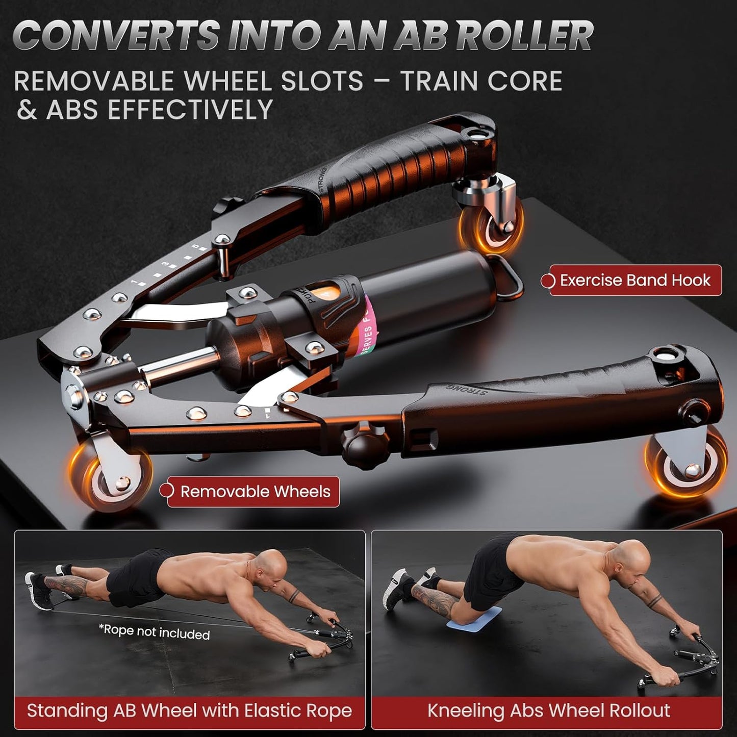 Adjustable Twister Arm Trainer - 3-in-1 Hydraulic Power Chest Workout Equipment