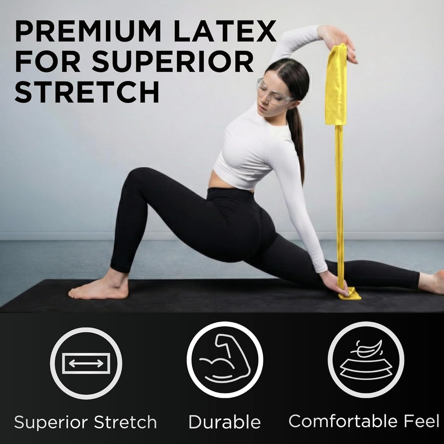 THERABAND Resistance Bands Set, Beginner Kit, Latex Elastic Bands for Exercise