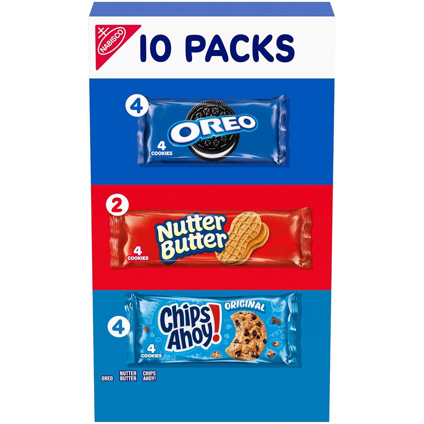 Nabisco Cookies Variety Pack with OREO, Nutter Butter, and CHIPS AHOY!