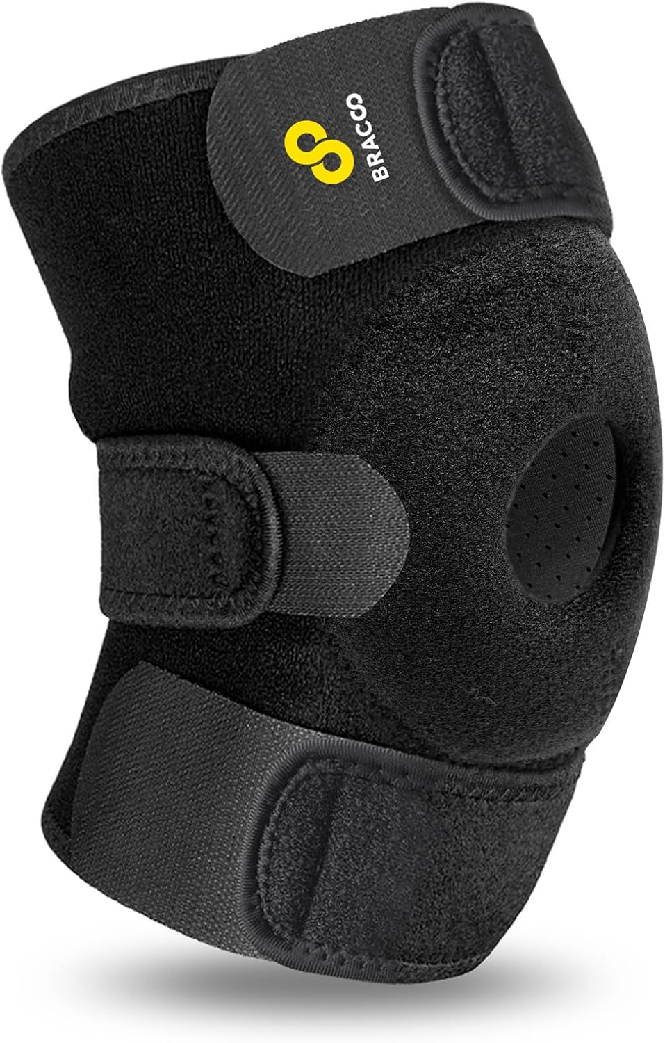 Bracoo Knee Support Brace for Men Women, Adjustable Compression Sleeve Wrap