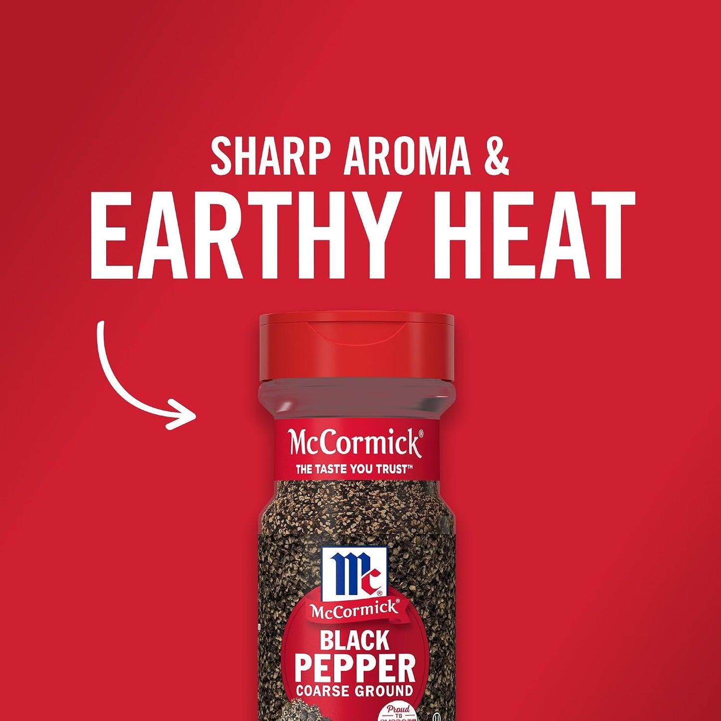 McCormick Coarse Ground Non GMO Black Pepper, Hand-Harvested, 3.12 oz