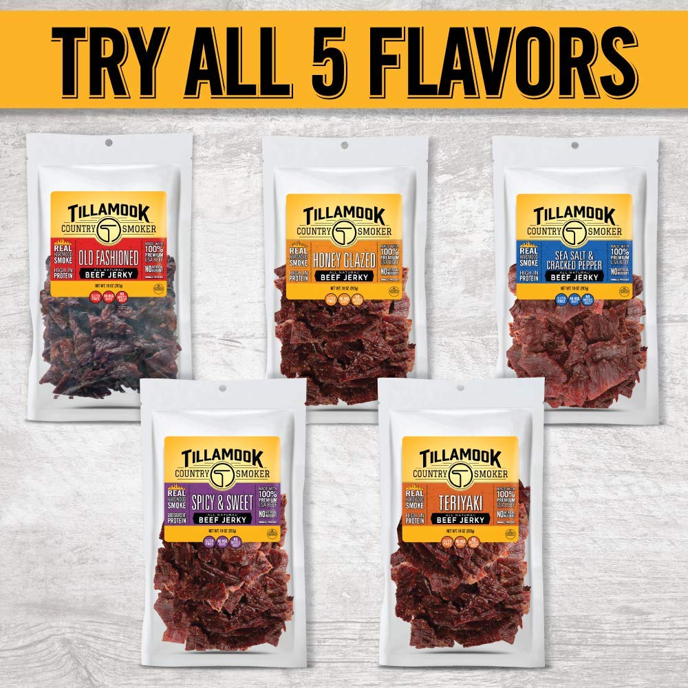 Tillamook Country Smoker Real Hardwood Smoked Beef Jerky, 10 Ounce