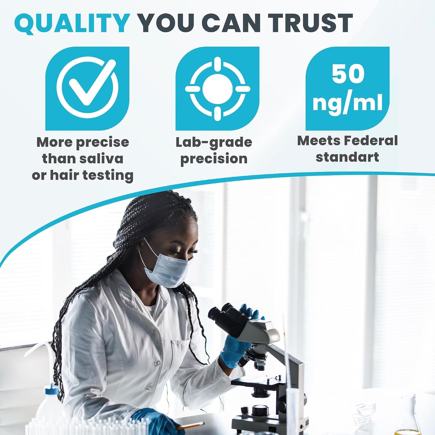 Exploro THC Tests for Home Use, Marijuana Drug Test Kit for Urine, 15 Pack, 50 ng/ml Cutoff Level