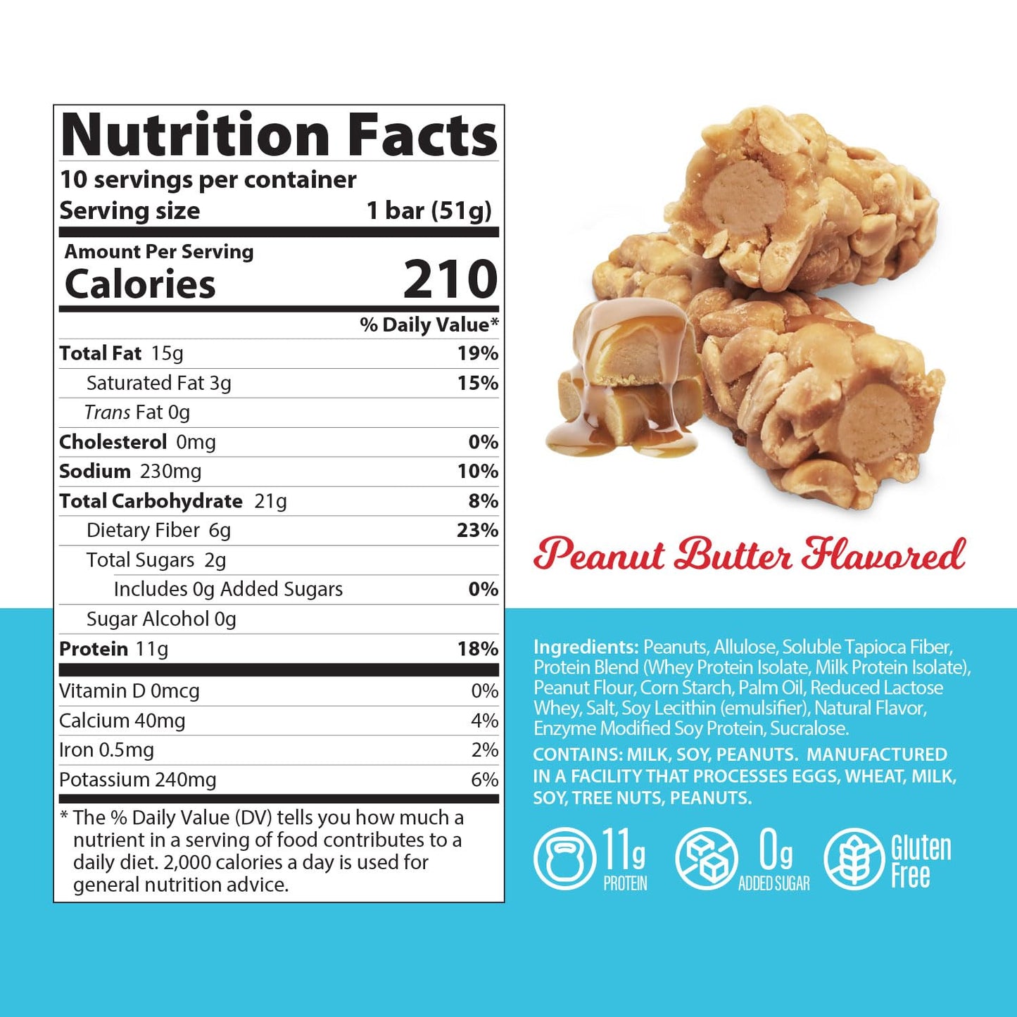 Genius SKIPPY Peanut Butter Flavor Inspired Protein Nut Roll Bar, 10 Count