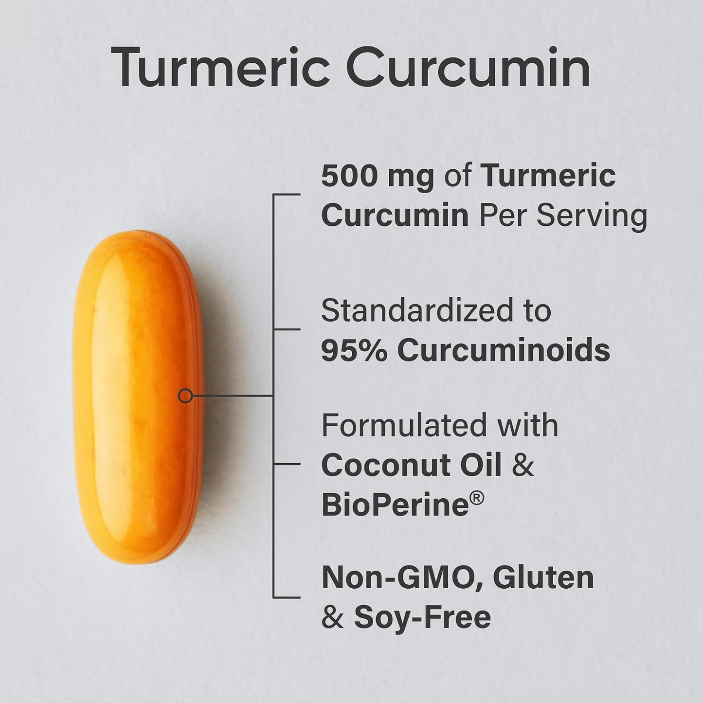Sports Research Turmeric Curcumin C3 Complex Softgels with BioPerine and Organic Coconut Oil