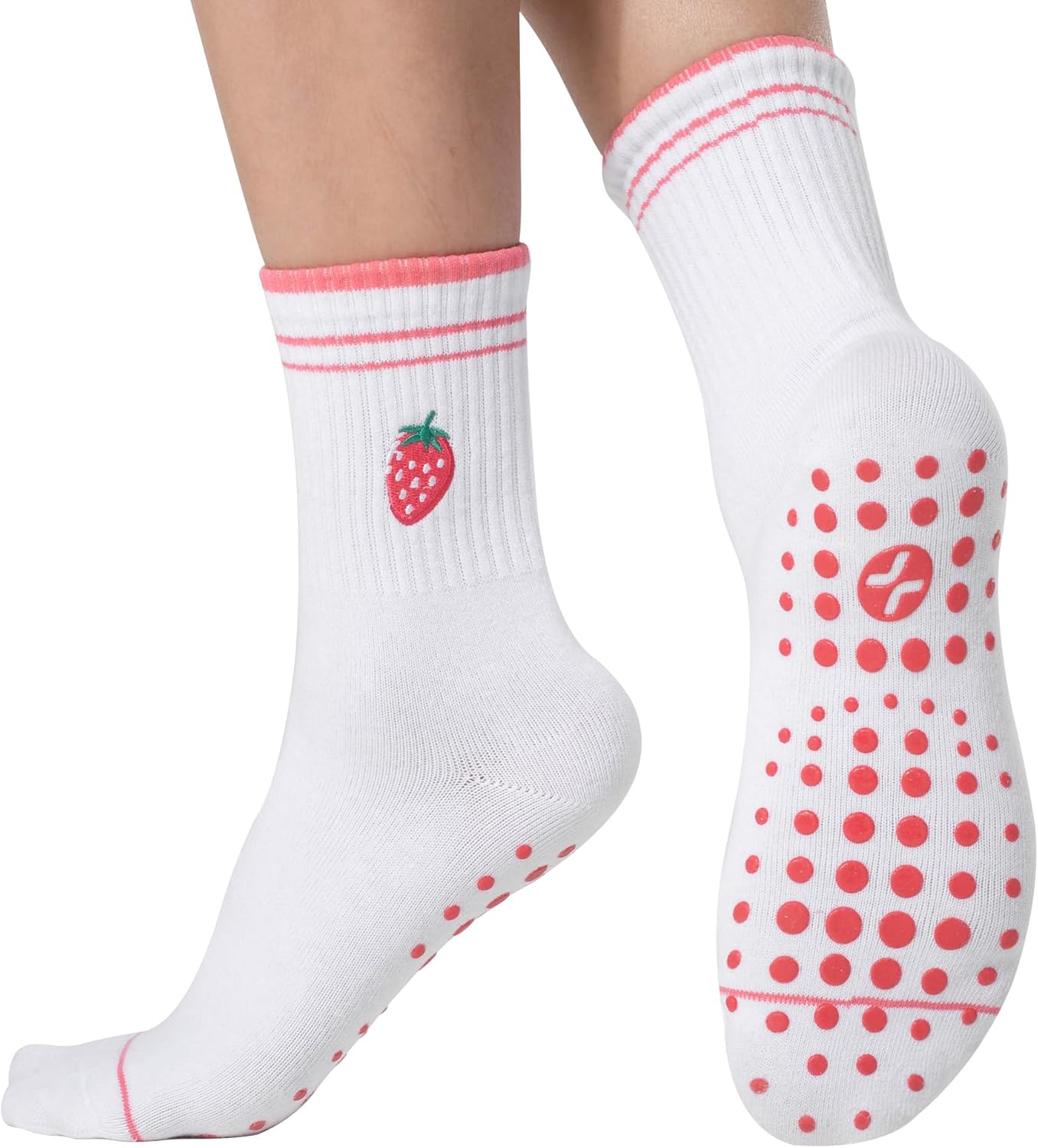 CoolMate Pilates Socks with Grips for Women, Yoga Socks
