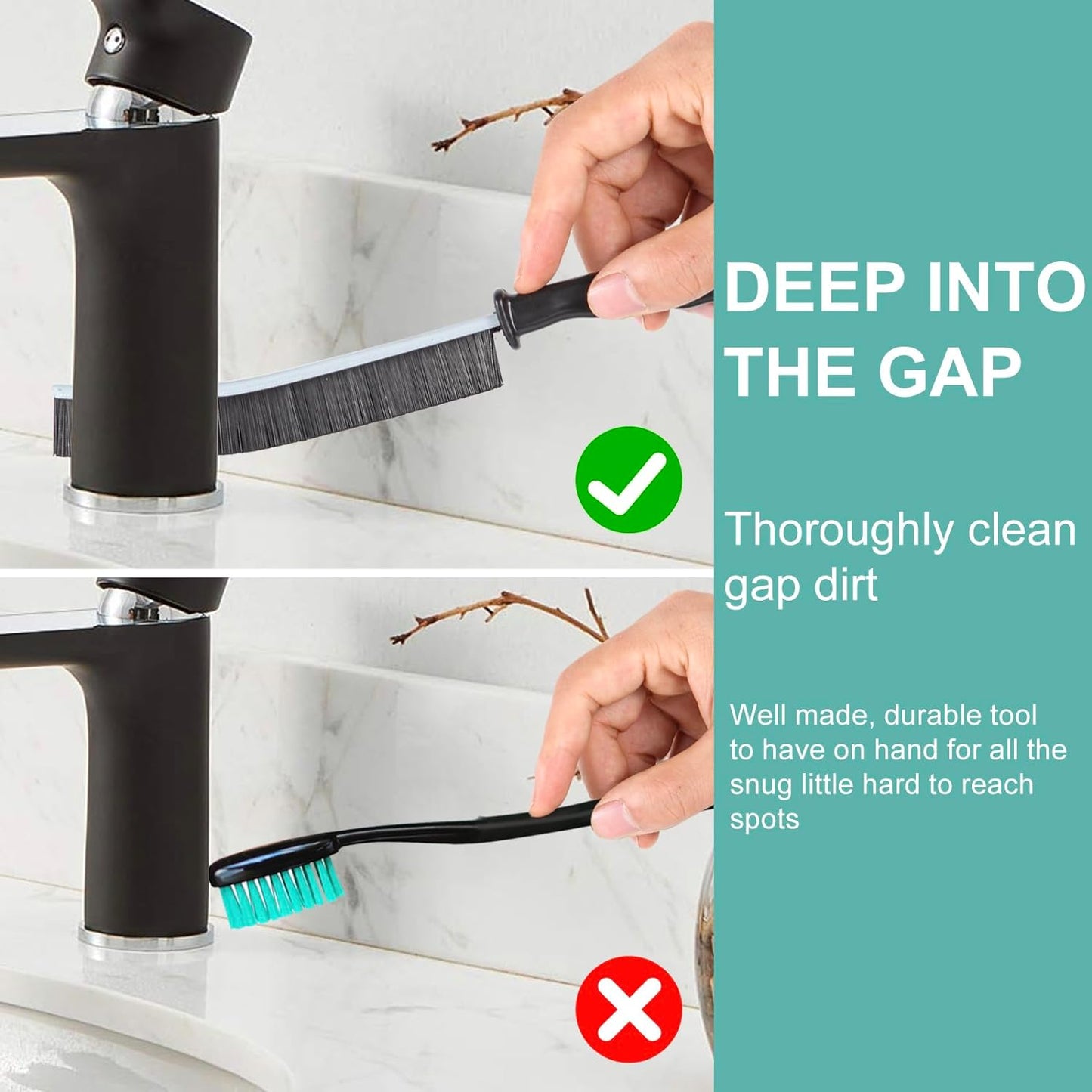 Crevice Cleaning Brush,Hard-Bristled Grout Brush,2026 New Multifunctional Gap Cleaning Brush Tool,Dead Corners Brushes for Bathroom Kitchen Tiles Window Door Slots,3pcs