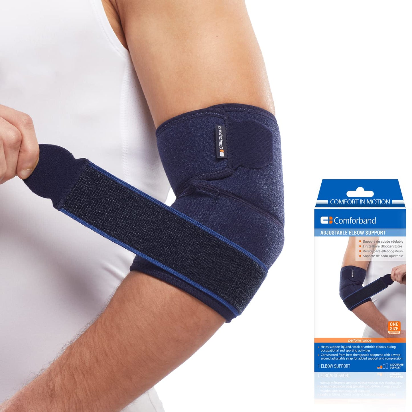Comforband Adjustable Elbow Brace for Tennis Elbow and Injury Recovery