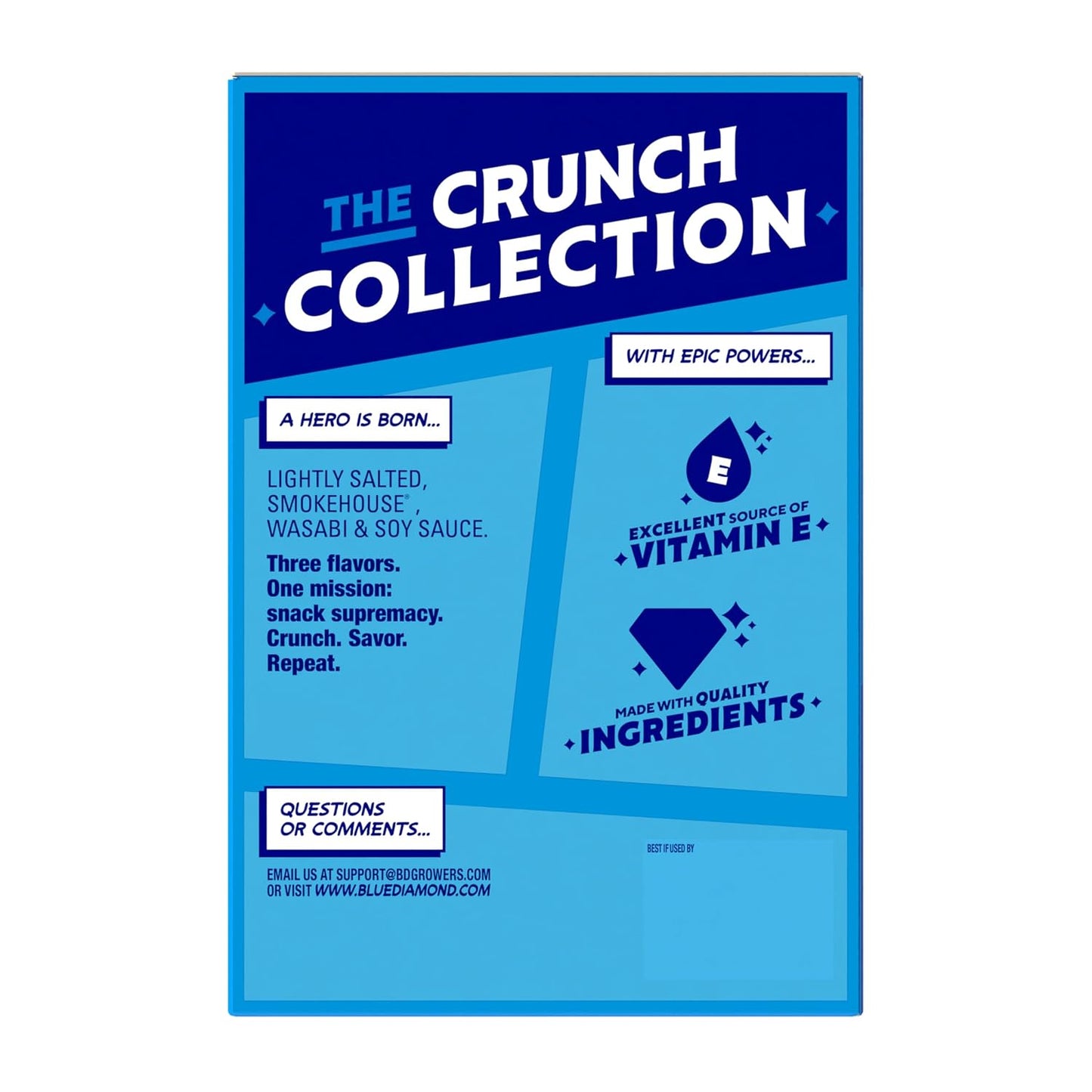 Blue Diamond Almonds Snack Variety Pack, 24 Count, 0.75 oz Individual Gluten Free Packs, Kids, Office, School, On-the-go