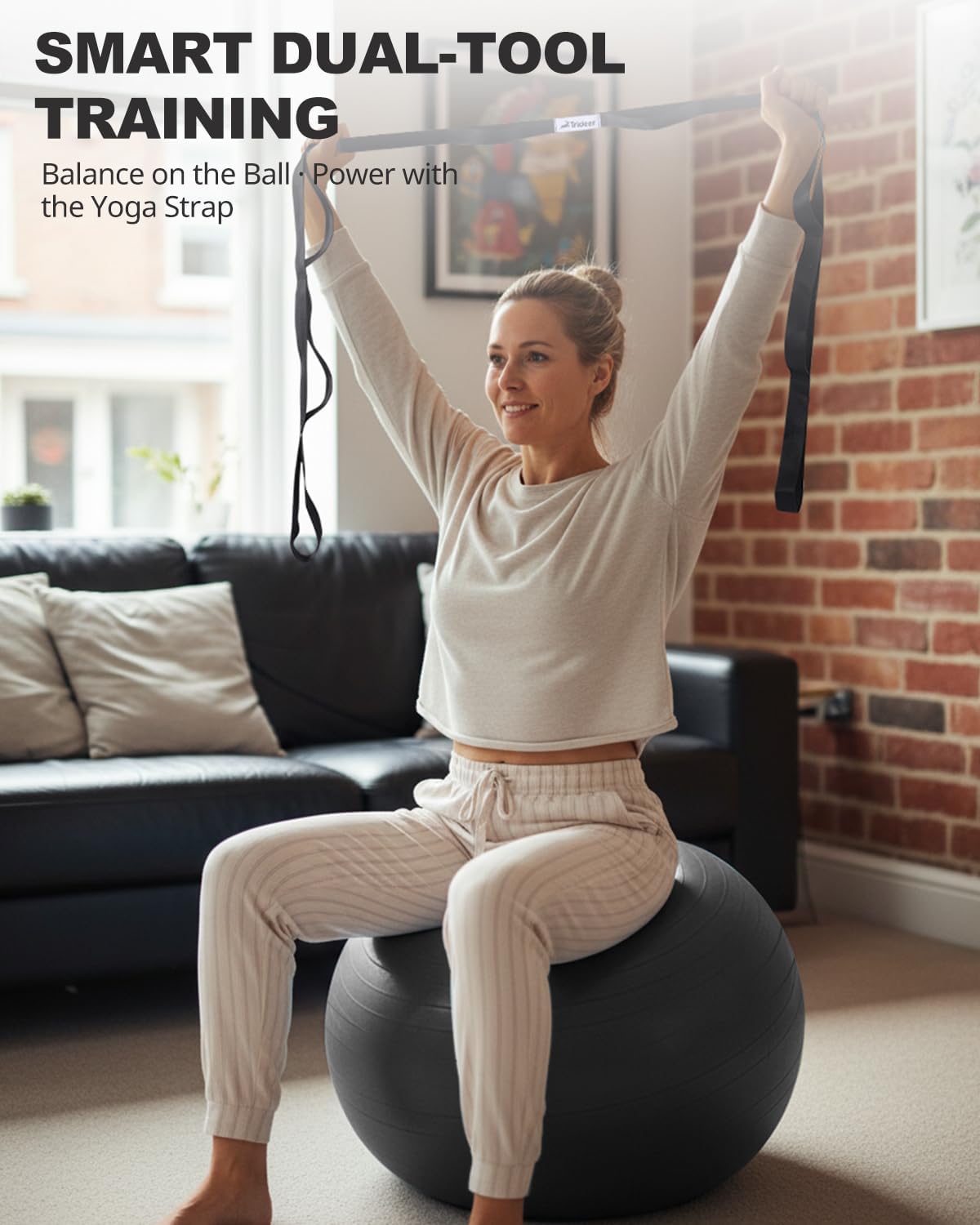 Trideer Exercise Ball for Yoga, Pilates & Fitness - 5 Sizes