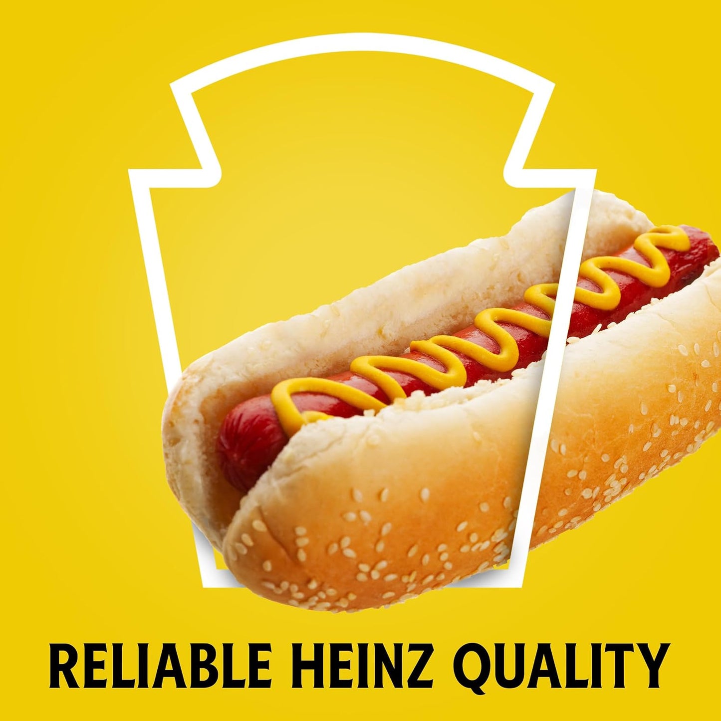 Heinz Yellow Mustard - 20 oz Bottle - Thick, Tangy Flavor, Kosher, SNAP Eligible