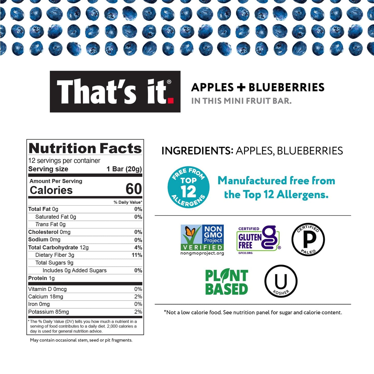 That's it. Mini Fruit Bars Gift Pouch, 36 Count, Variety Pack