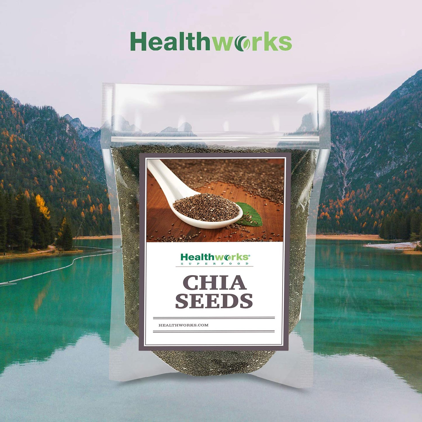 Healthworks Superfoods Raw Chia Seeds - 96 Oz / 6 Lbs - Premium & All-Natural - Contains Omega 3, Fiber & Protein - Great with Shakes, Smoothies & Oatmeal