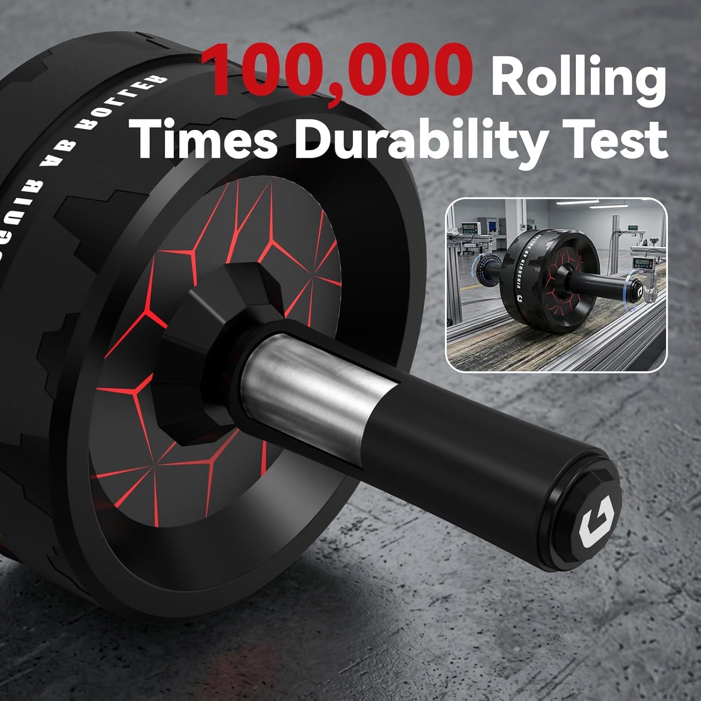 VINSGUIR Ab Roller Wheel with Knee Pad for Full-Body Strength Training