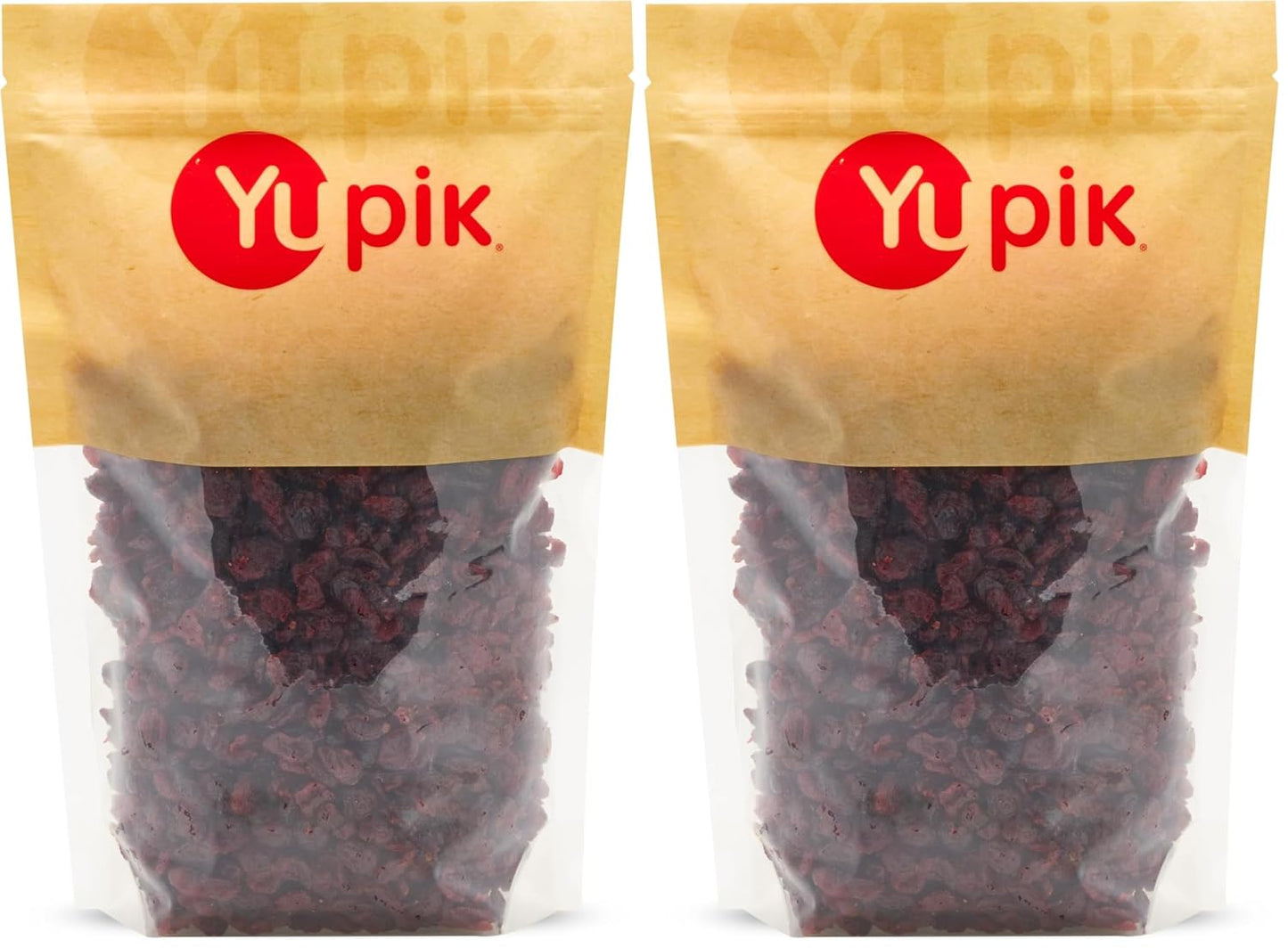 Yupik Dried Cranberries, 2.2 lb, Dried Whole Fruits, Fruity & Tart, Plump & Chewy