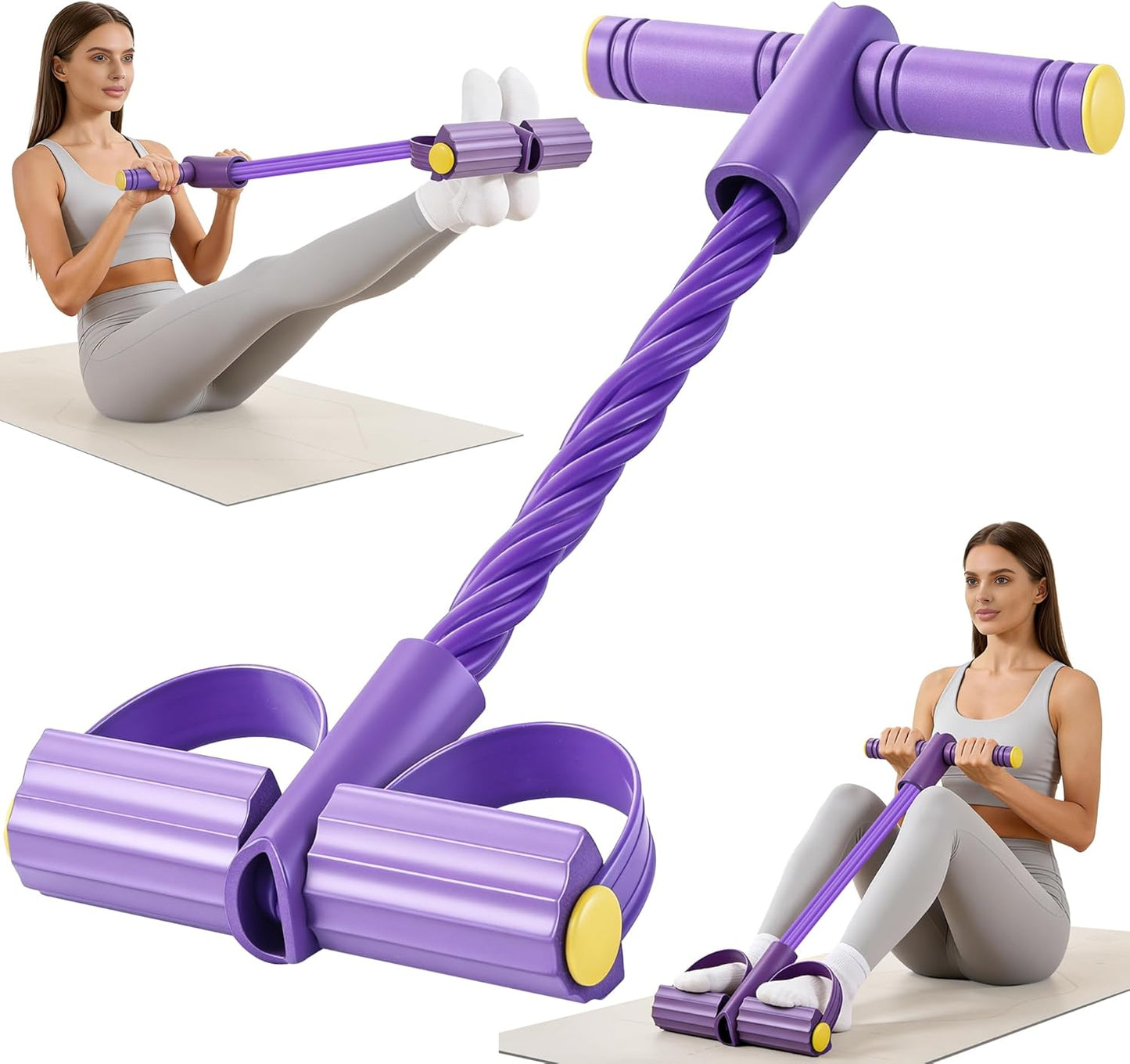 Pedal Resistance Bands with Handles for Full-Body Workout