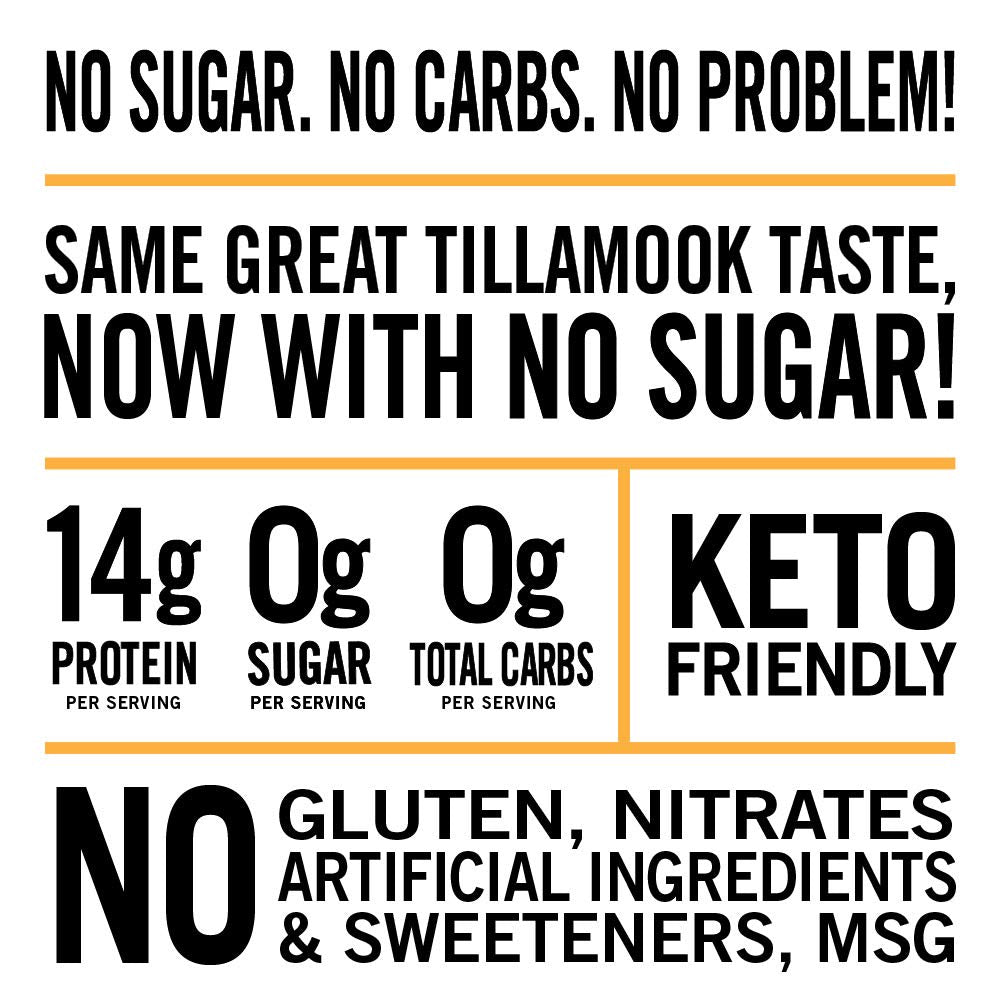 Tillamook Country Smoker Zero Sugar Beef Jerky, Original, 6.5 Ounce