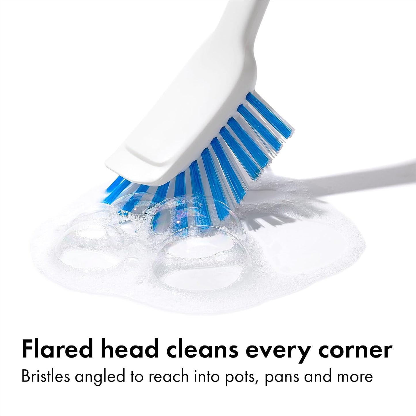 OXO Good Grips Dish Scrub Brush with Non-Slip Handle, Nylon Bristles