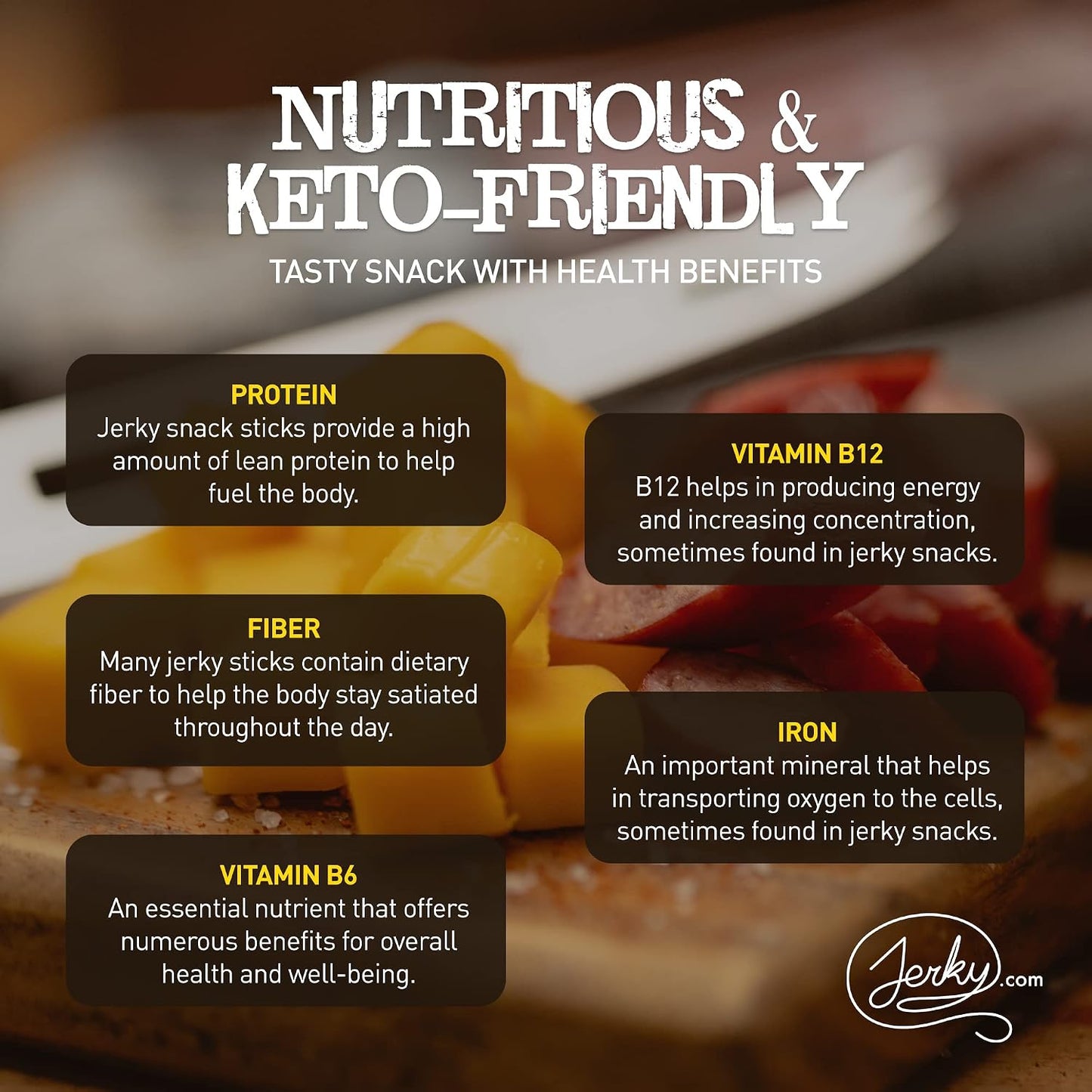 Jerky.com 26pc Meat Sticks Variety Pack, Gluten Free & Keto, 9 Different Flavors