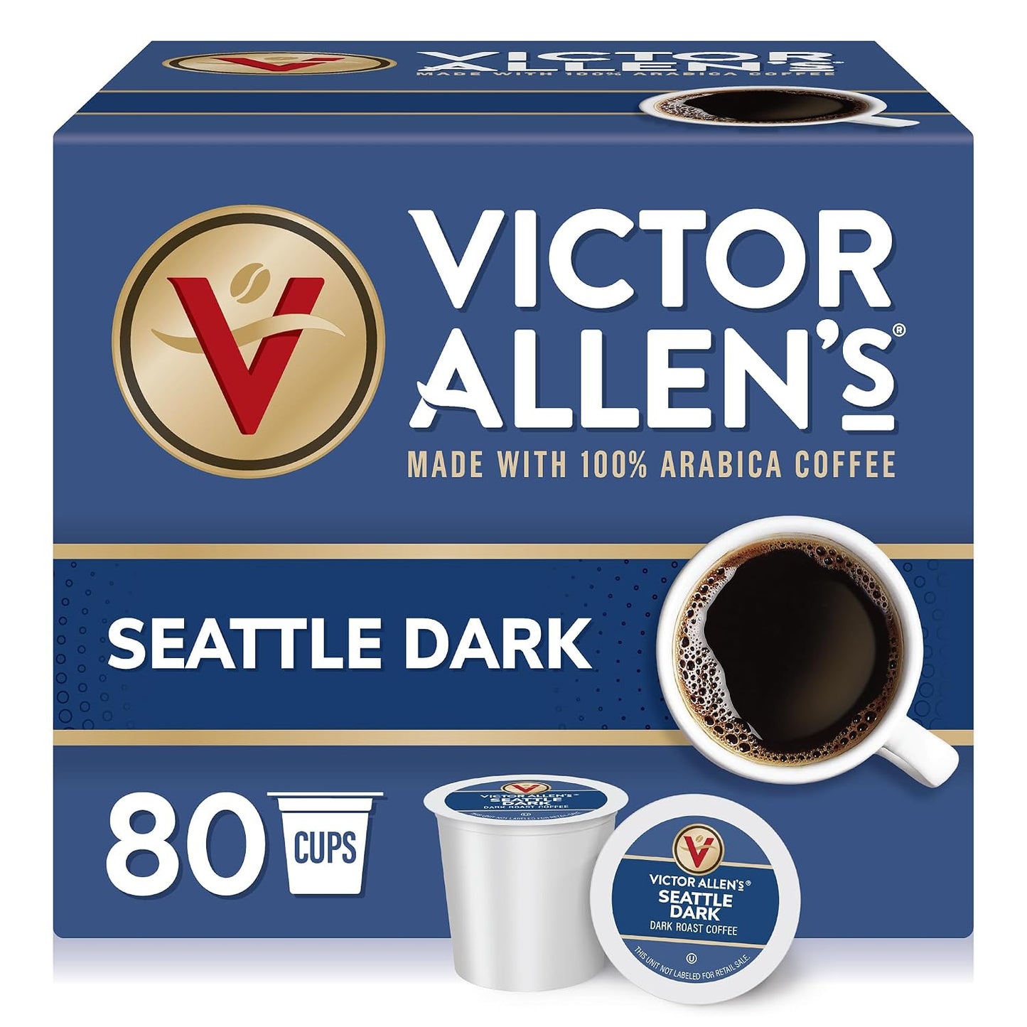 Victor Allen's Coffee Variety Pack, 96 Count, Single Serve Coffee Pods for Keurig K-Cup Brewers