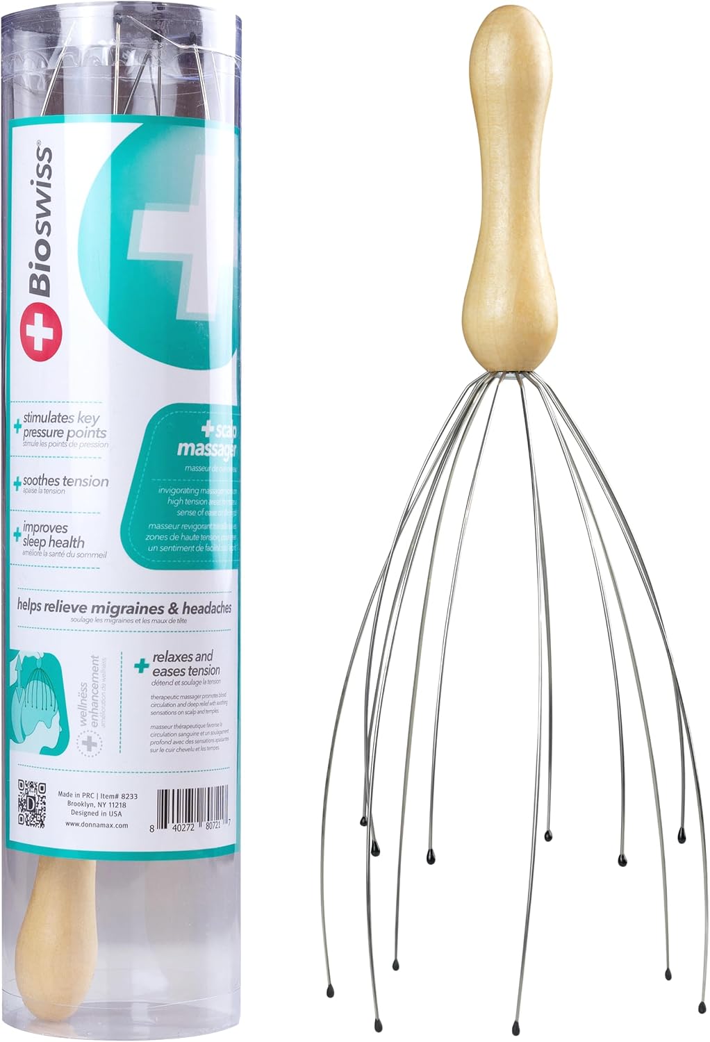 BioSwiss 2-Pack Handheld Full Body Massager for Back, Neck, and Shoulder