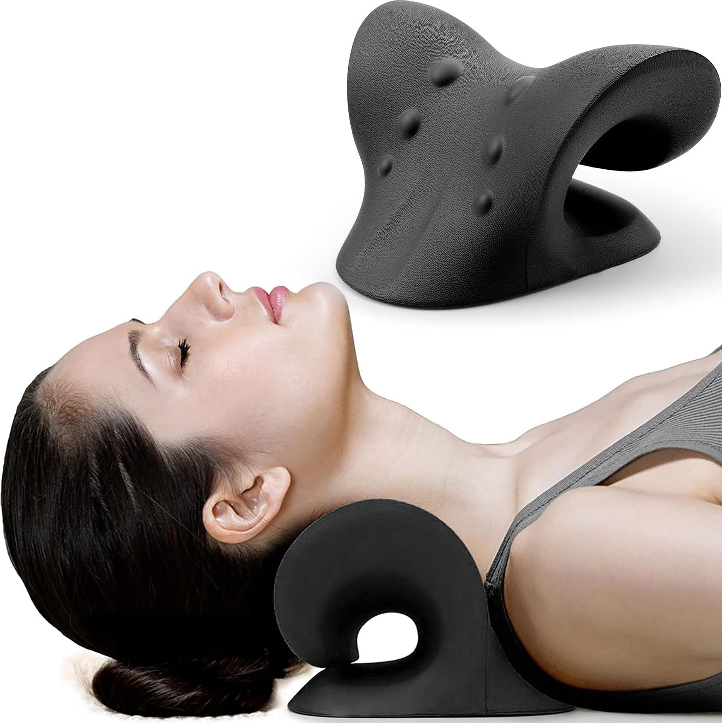 RESTCLOUD Neck and Shoulder Relaxer, Cervical Traction Device for TMJ Pain Relief