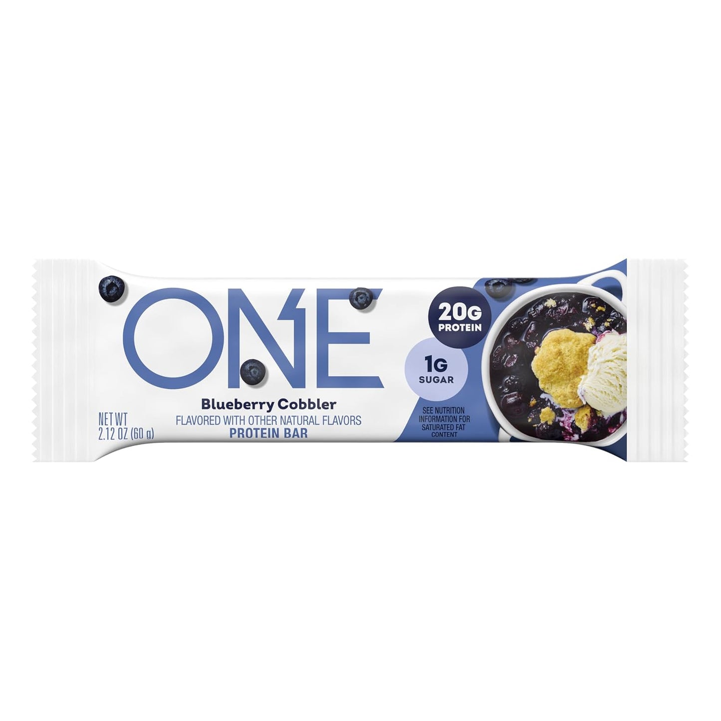 ONE Blueberry Cobbler Protein Bars, Gluten Free, 20g Protein, 12 Count