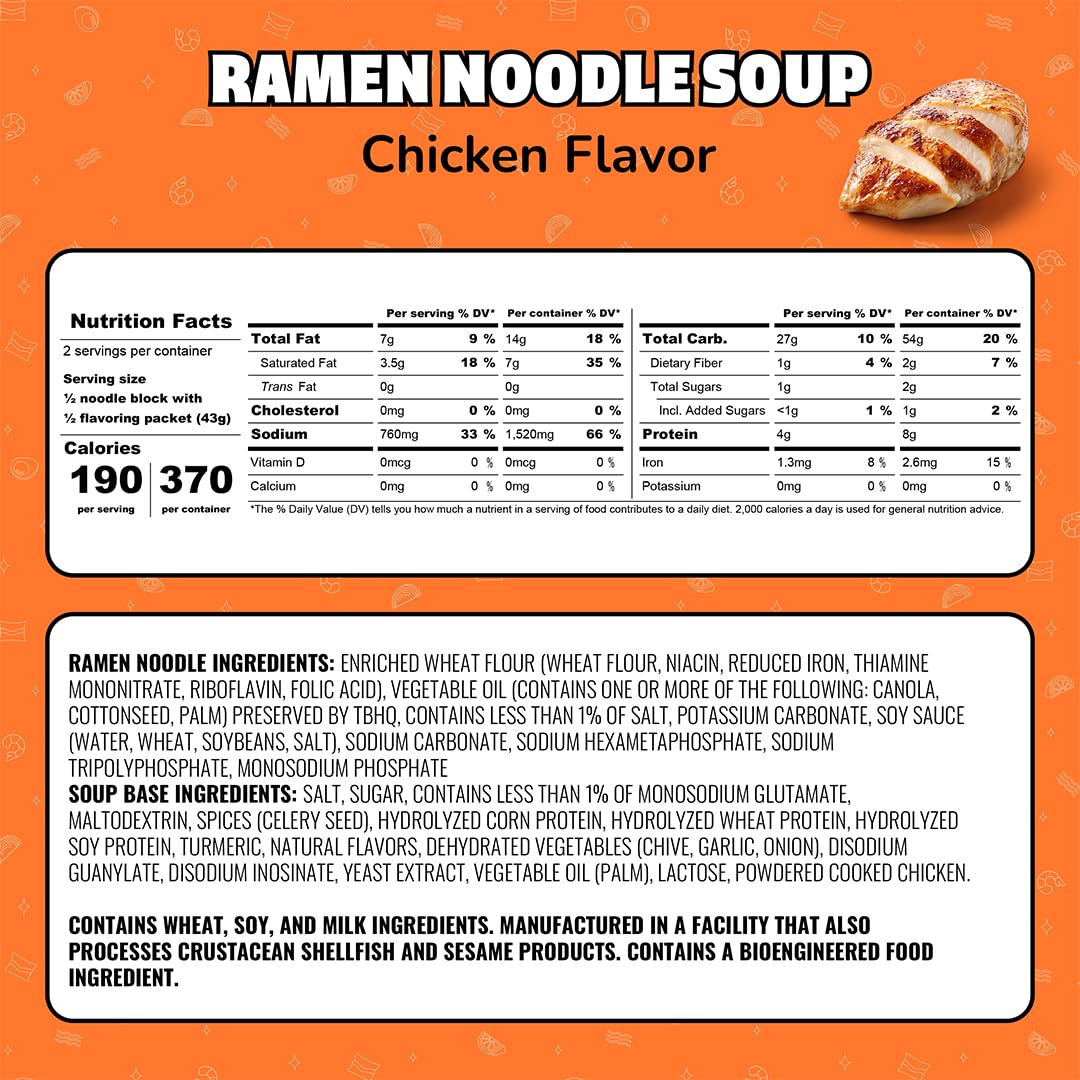 Maruchan Ramen Noodle Soup, Chicken Flavor - Quick & Easy Japanese-Style Instant Noodles
