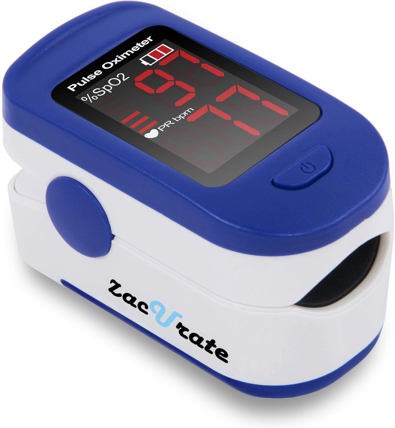 Zacurate 500BL Fingertip Pulse Oximeter Navy Blue Blood Oxygen Saturation Monitor