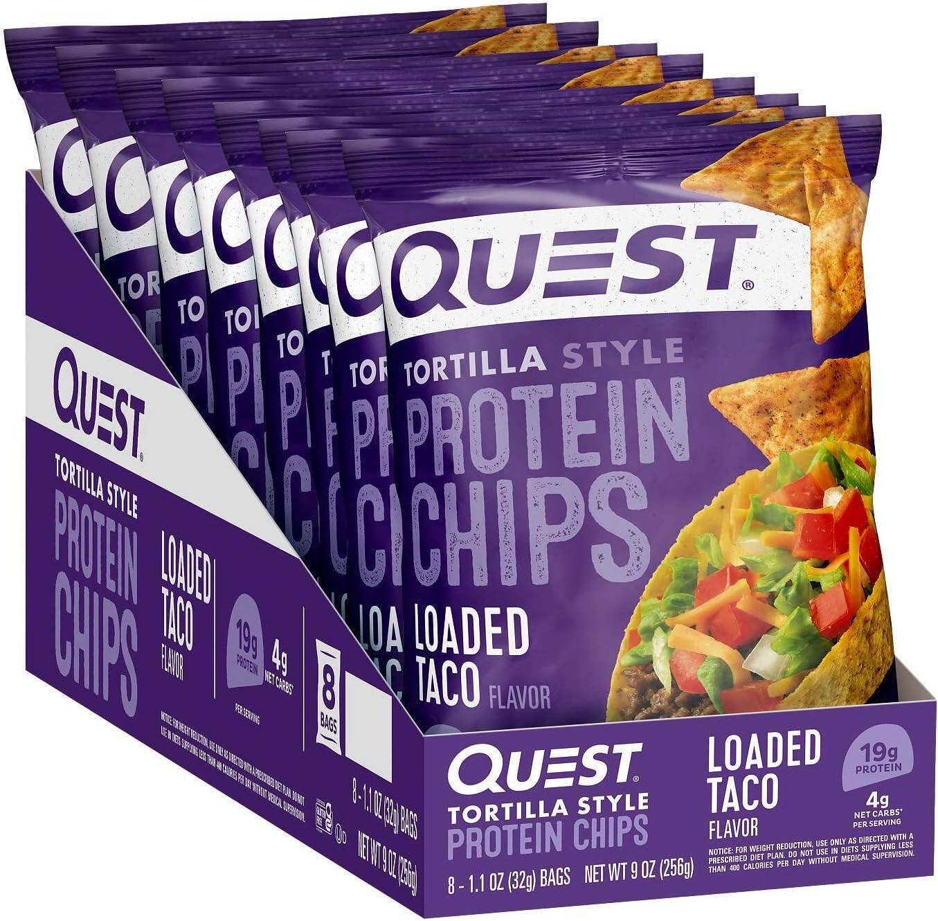 Quest Nutrition Tortilla Style Protein Chips Variety Pack, 12 Count, 1.1 oz, Low Carb, High Protein, Gluten Free