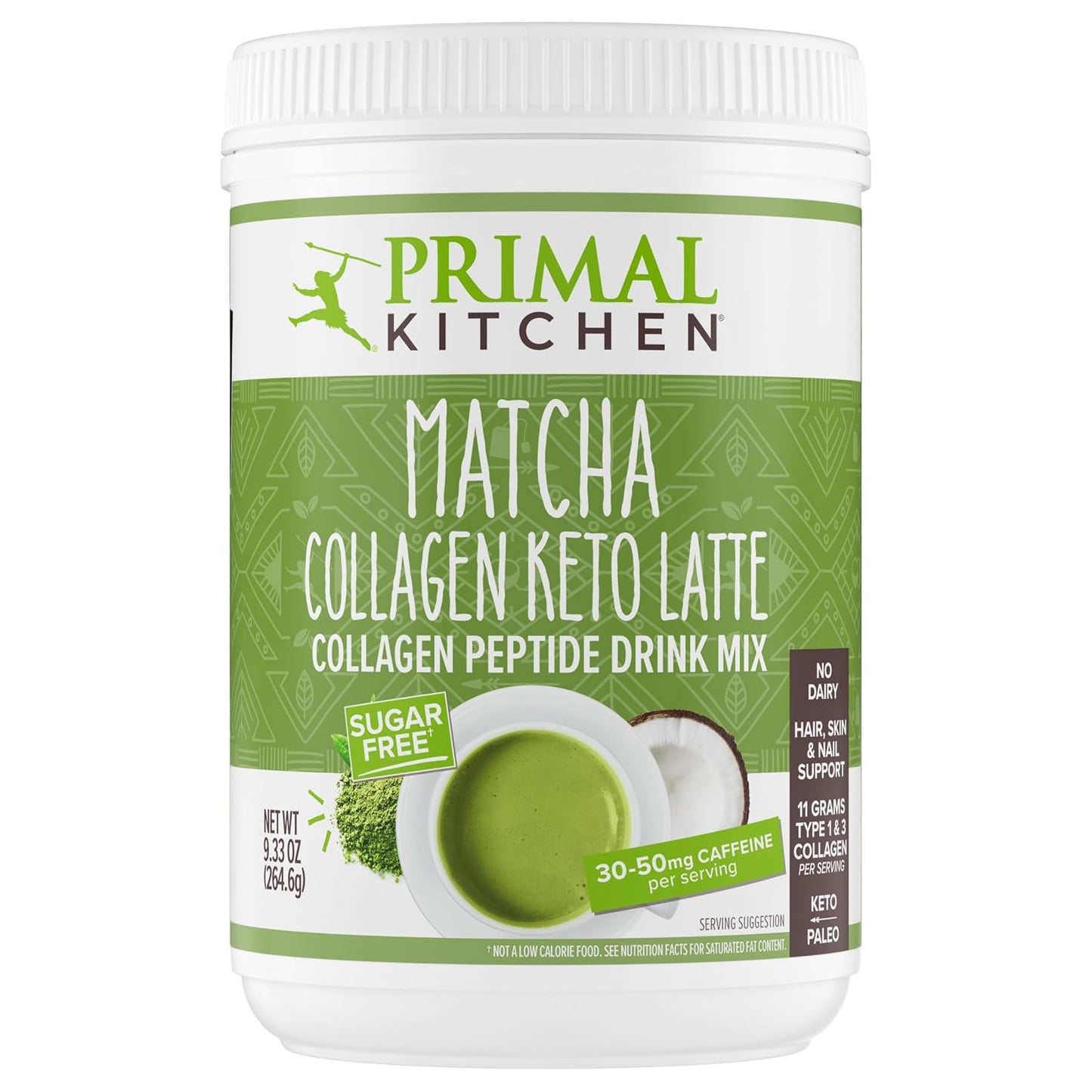 Primal Kitchen Chocolate Collagen Fuel® Drink Mix, Chocolate Coconut Collagen Peptides, No Dairy or Artificial Sweeteners, 15 Ounces