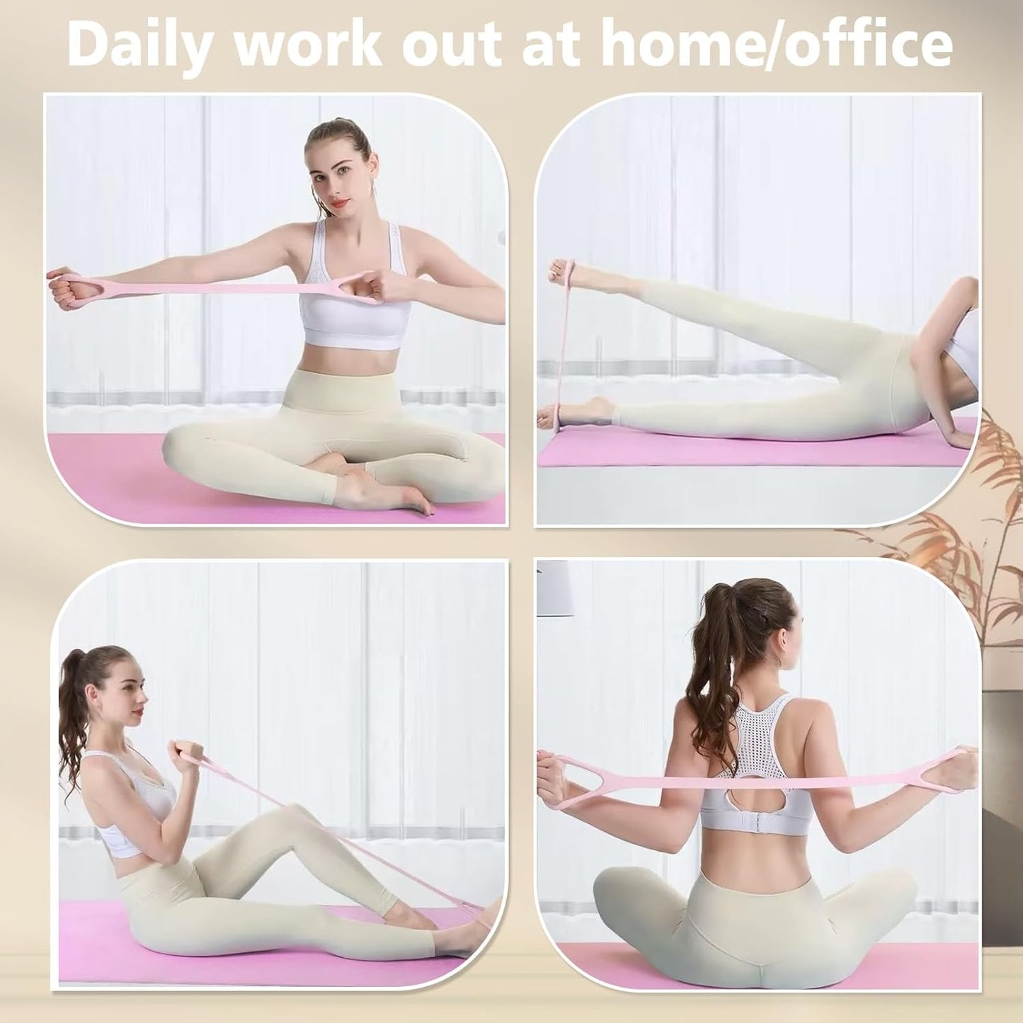 Figure 8 Resistance Band with Handles for Arm, Back, Shoulder Training